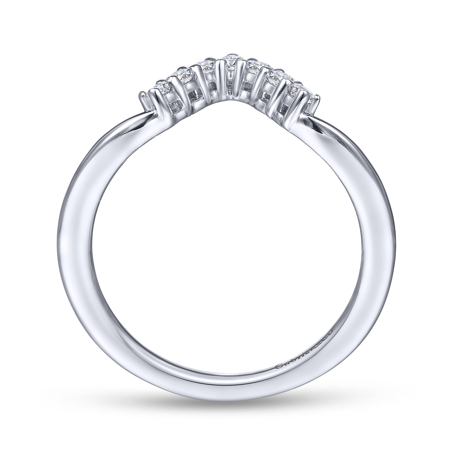 Matching Wedding Band in 14K White Gold, photograph 2