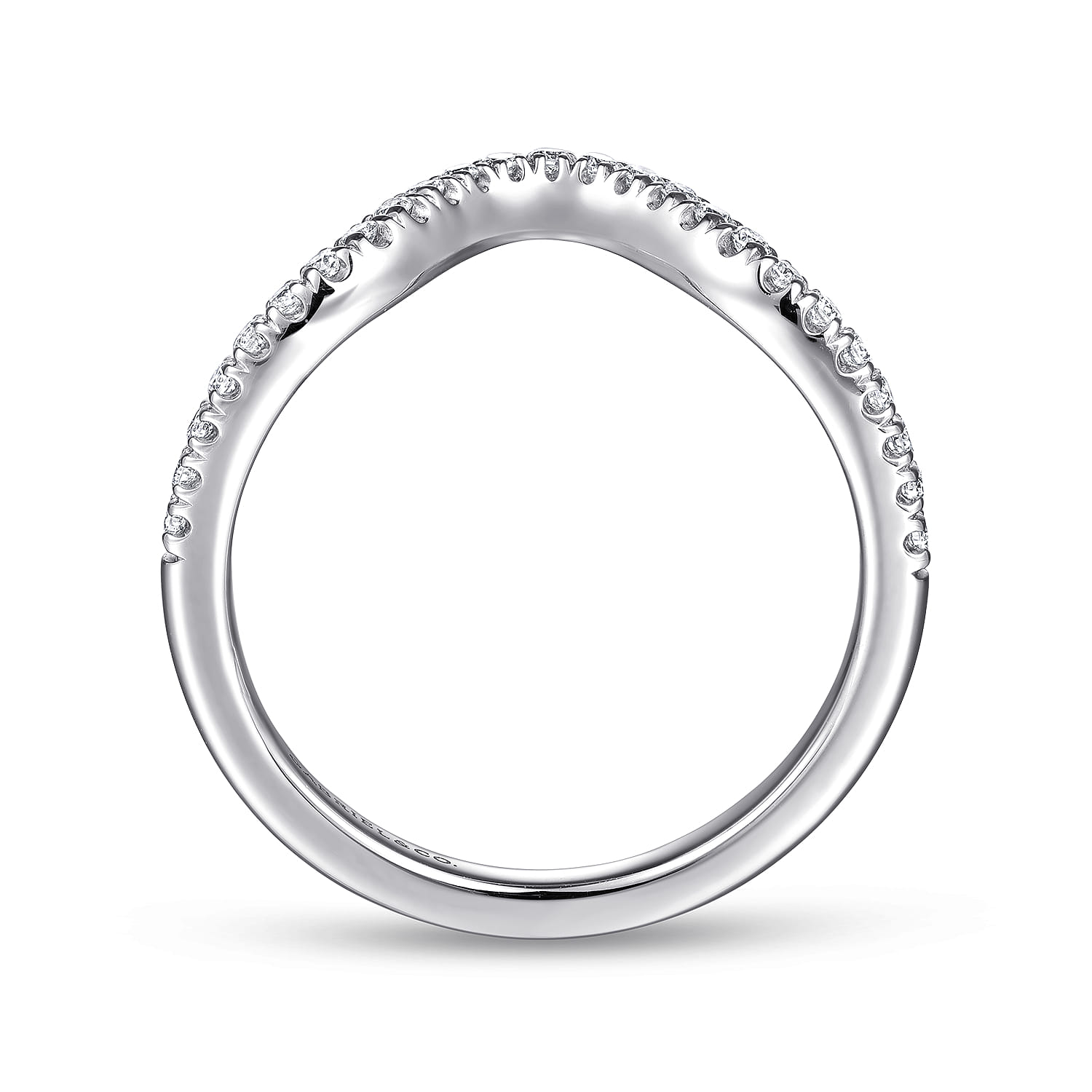 Matching Wedding Band in 14K White Gold, photograph 2