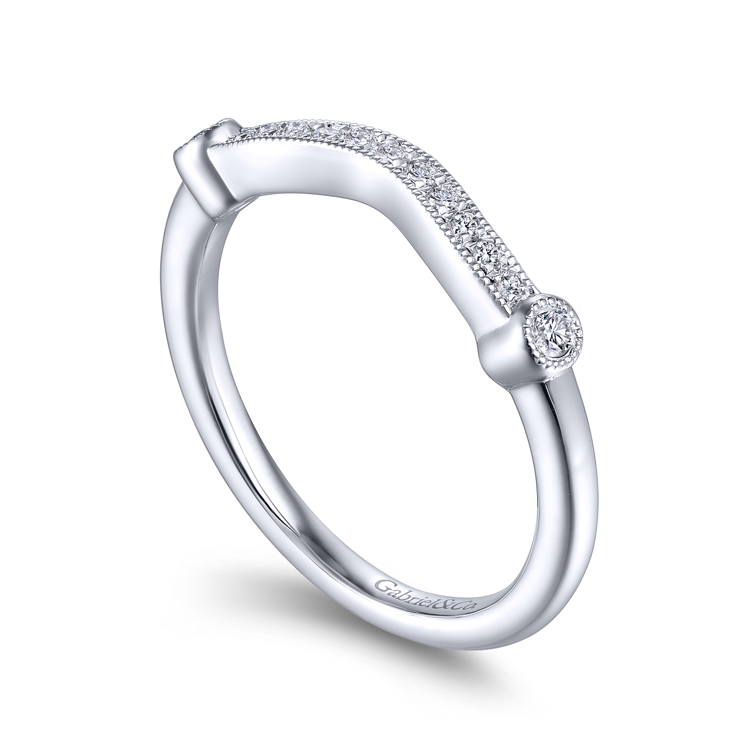 Matching Wedding Band in 14K White Gold, photograph 3