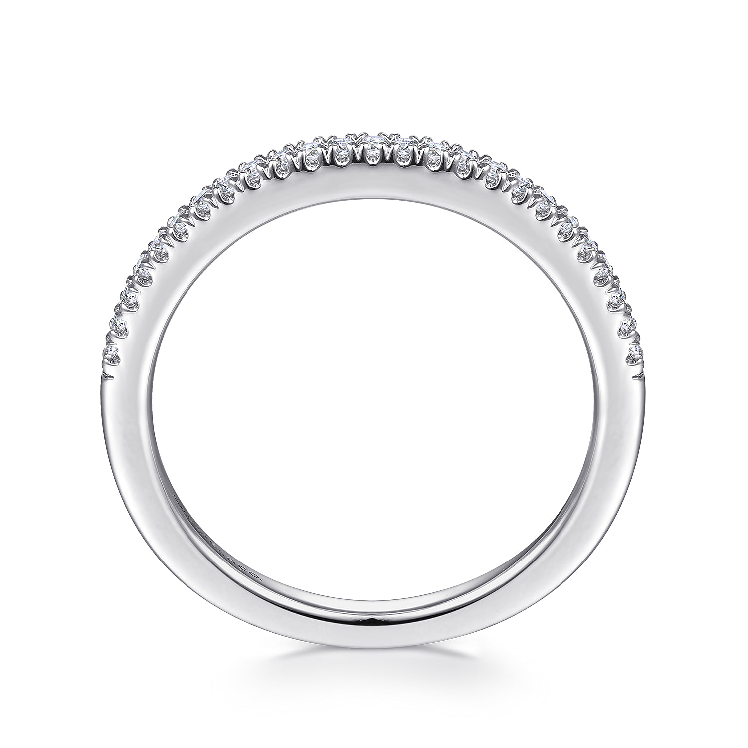Matching Wedding Band in 14K White Gold, photograph 2