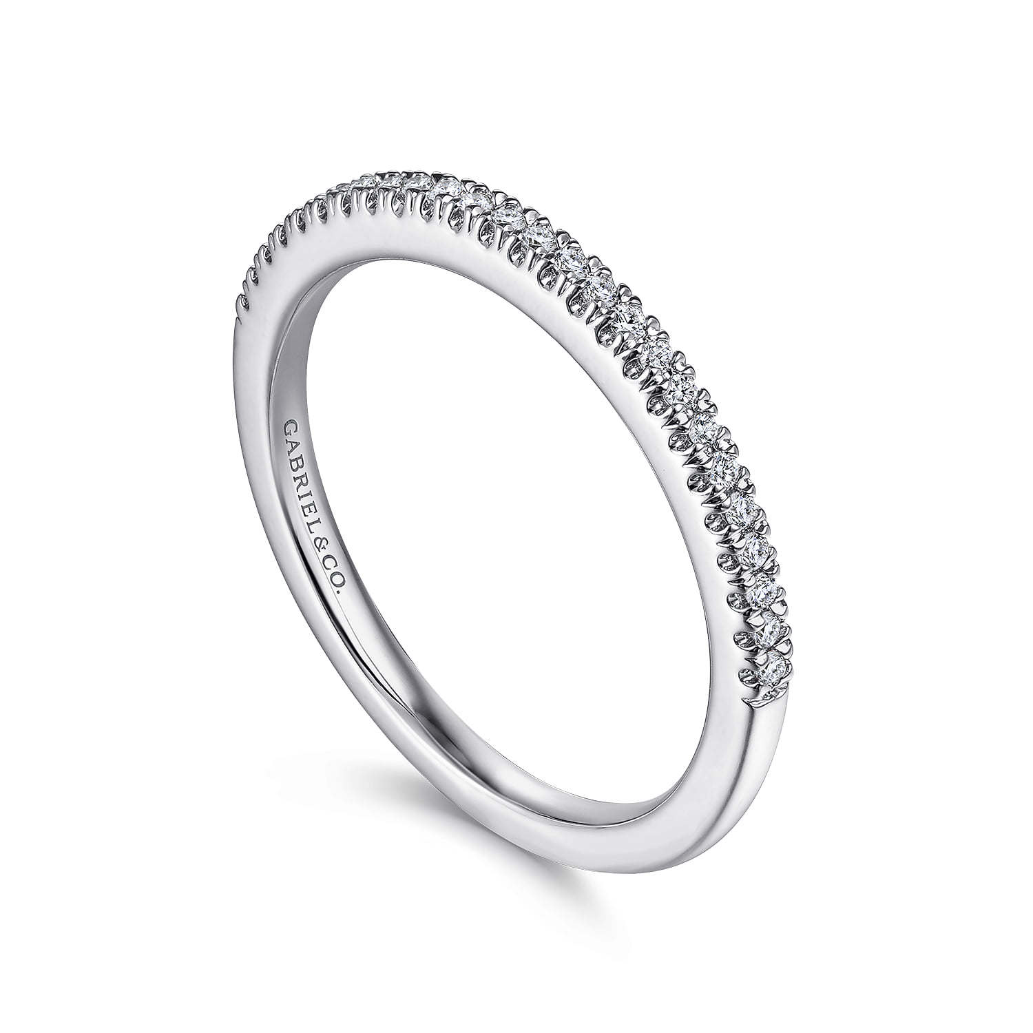 Matching Wedding Band in 14K White Gold, photograph 3