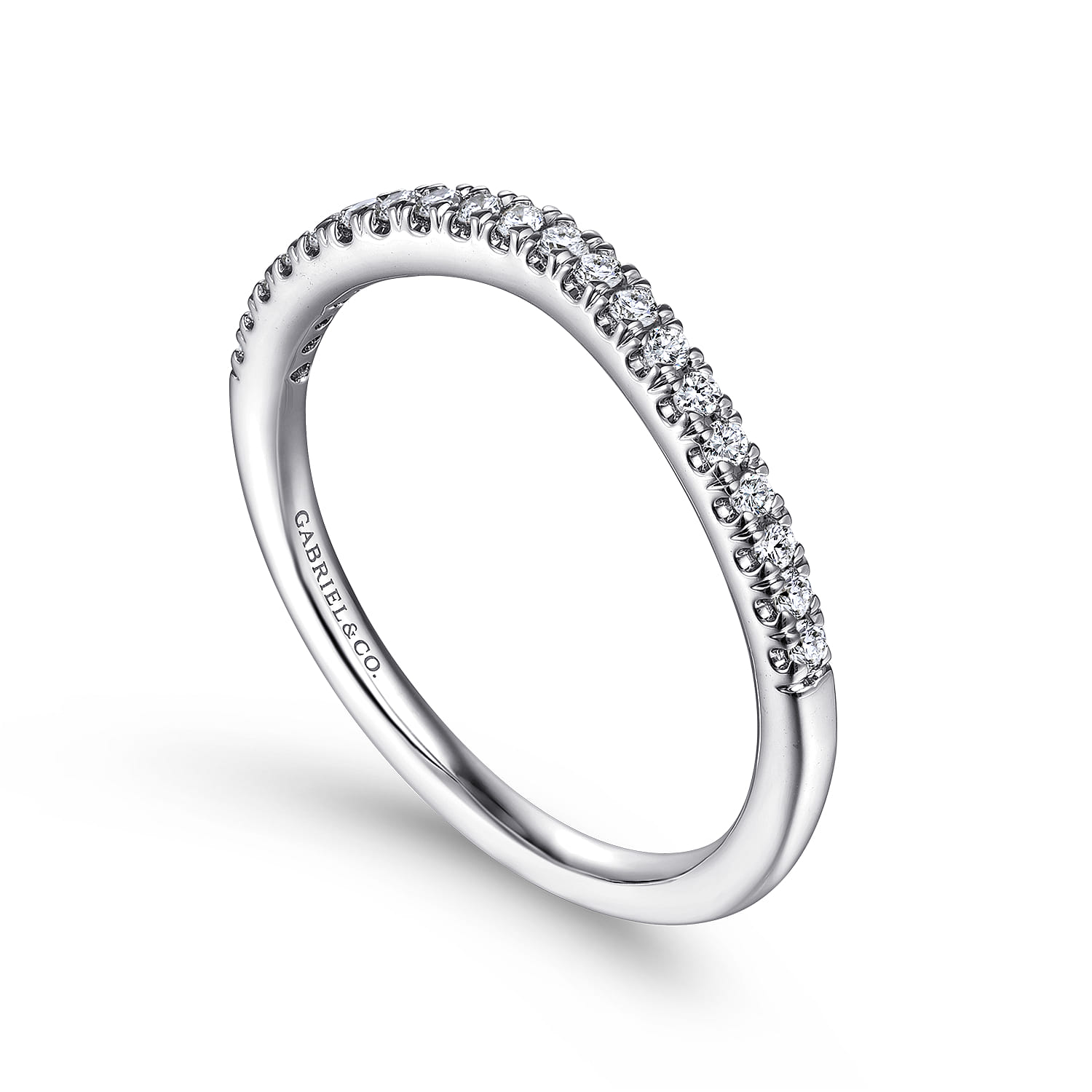 Matching Wedding Band in 14K White Gold, photograph 3
