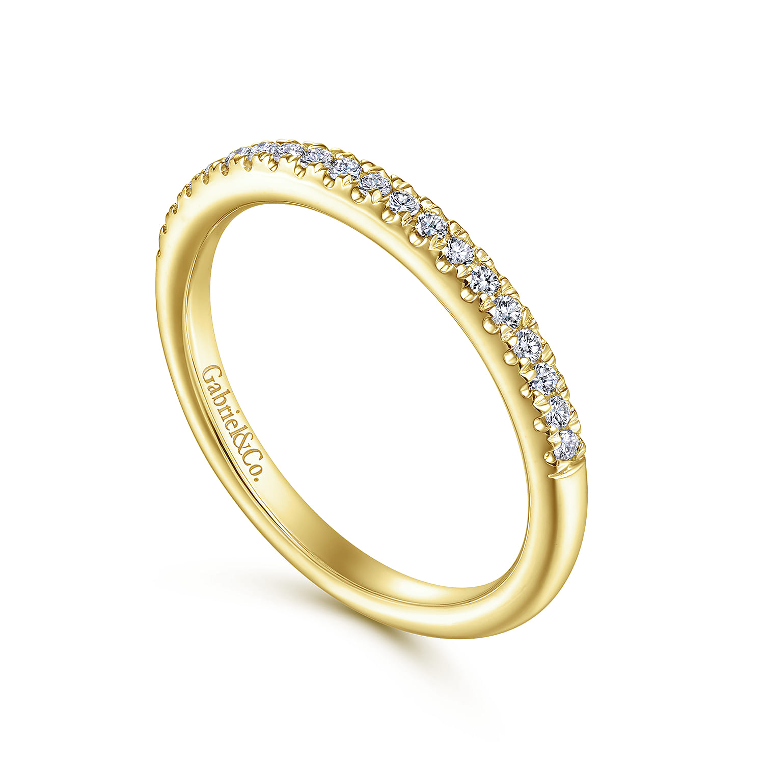 Matching Wedding Band in 14K Yellow Gold, photograph 3