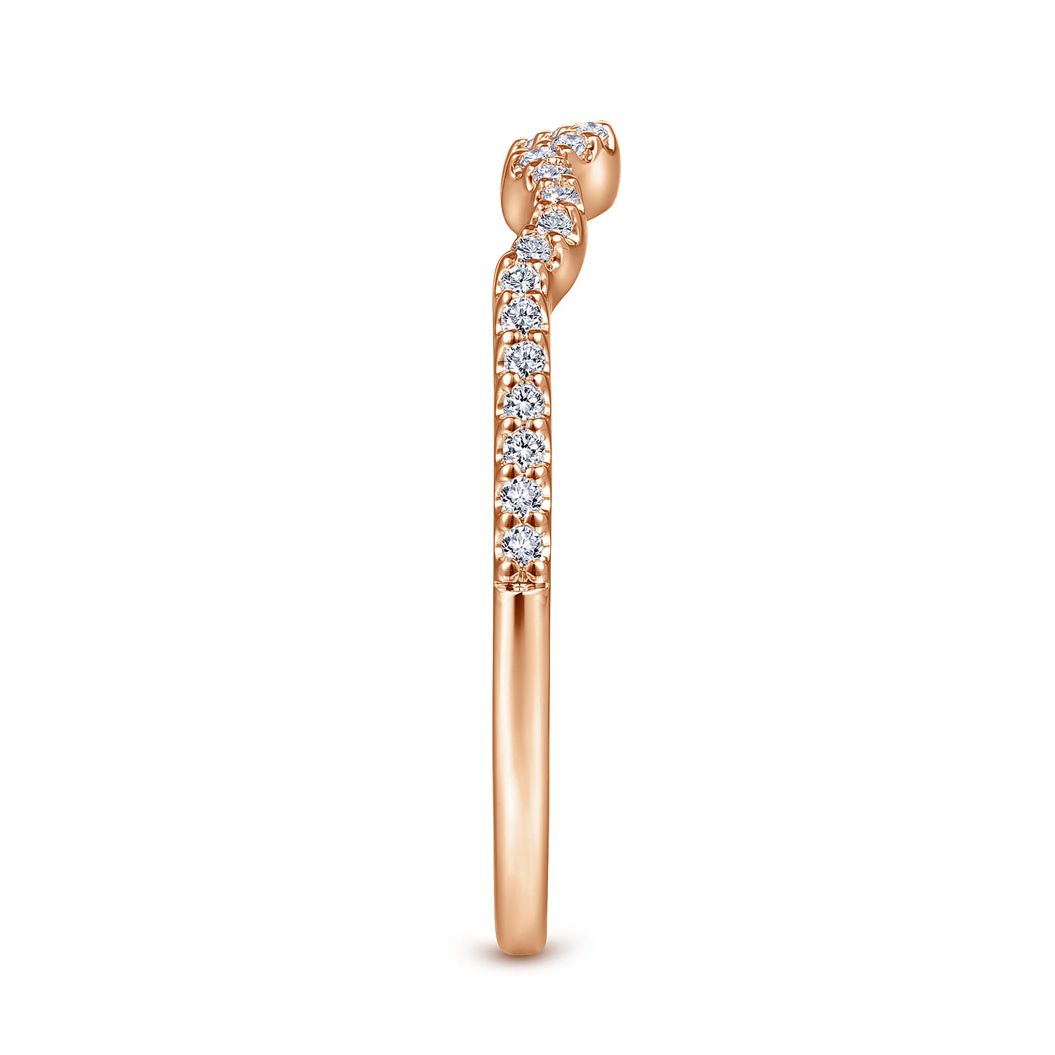 Matching Wedding Band in 14K Rose Gold, photograph 5