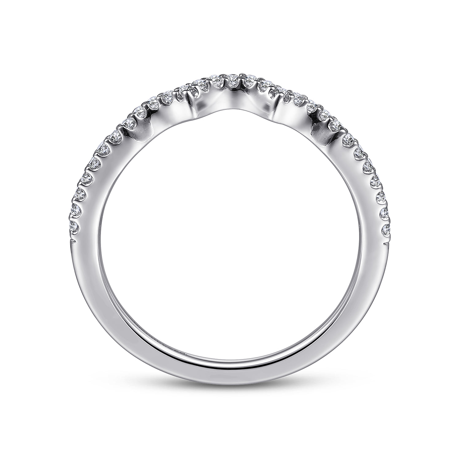 Matching Wedding Band in 14K White Gold, photograph 2