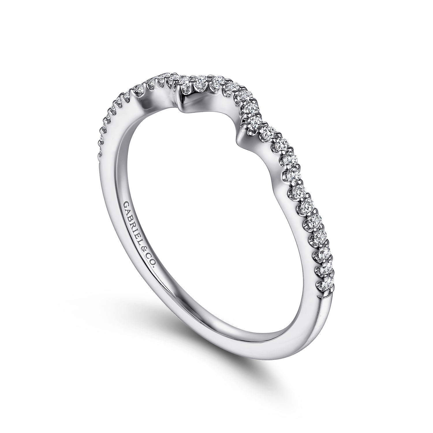 Matching Wedding Band in 14K White Gold, photograph 3