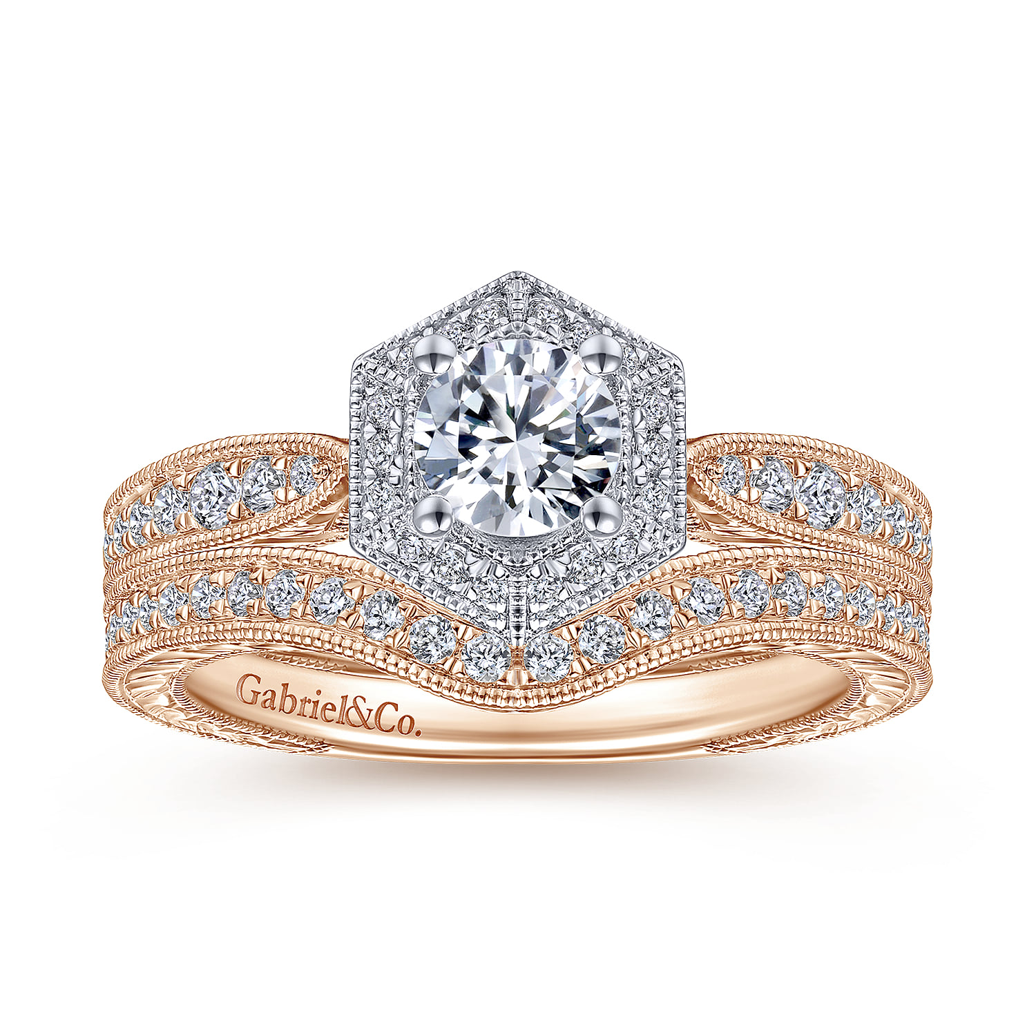 Matching Wedding Band in 14K Rose Gold, photograph 4