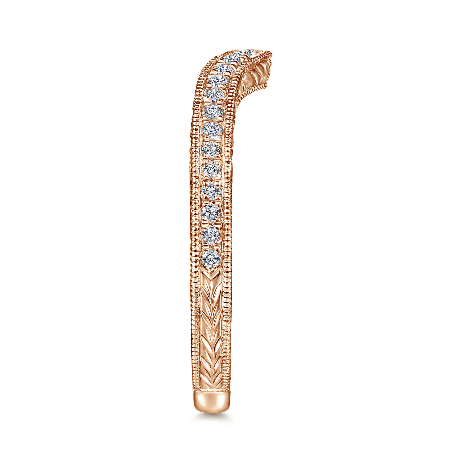 Matching Wedding Band in 14K Rose Gold, photograph 5