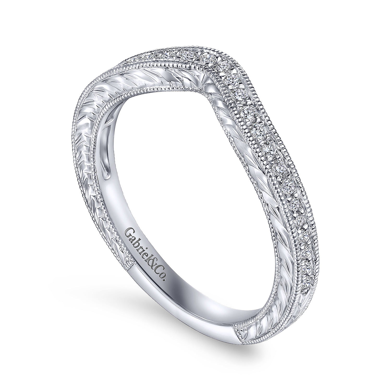 Matching Wedding Band in 14K White Gold, photograph 3