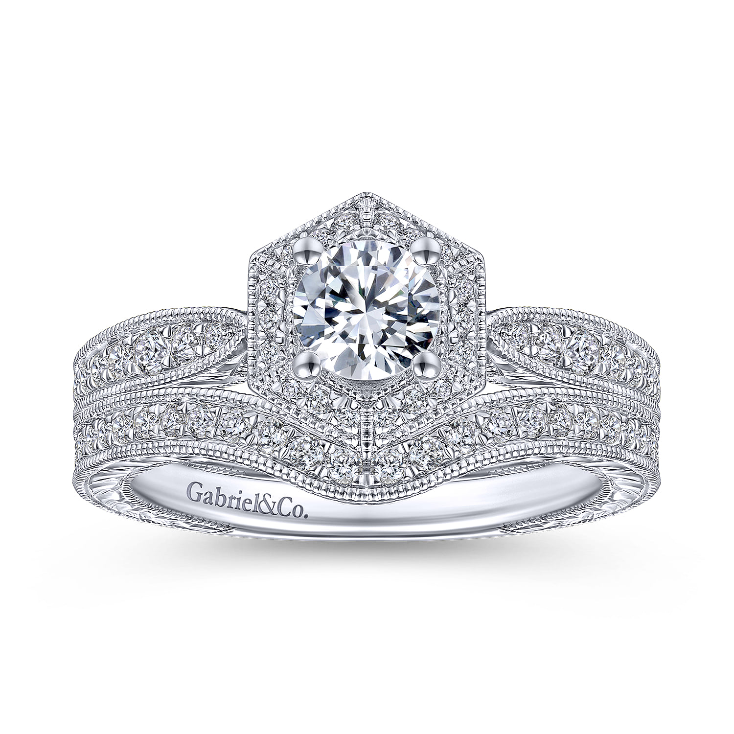 Matching Wedding Band in 14K White Gold, photograph 4