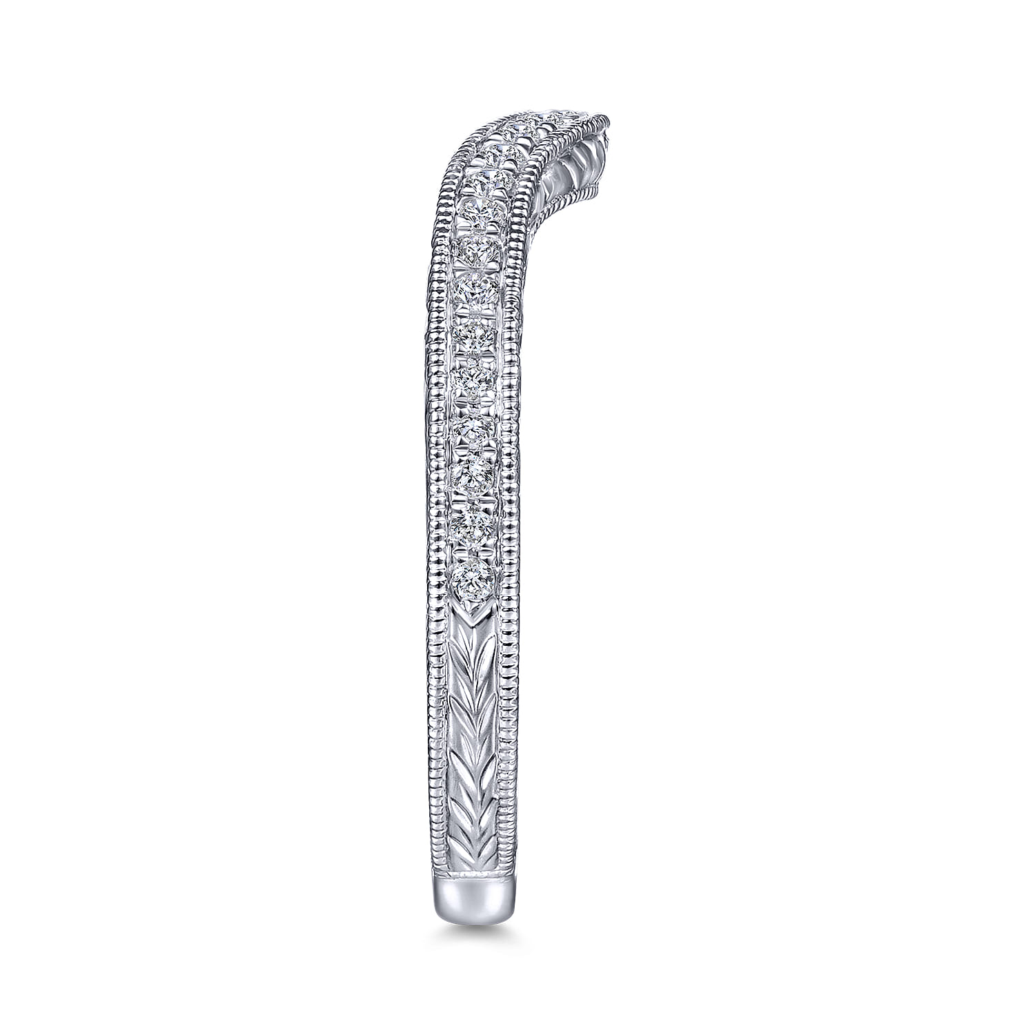 Matching Wedding Band in 14K White Gold, photograph 5