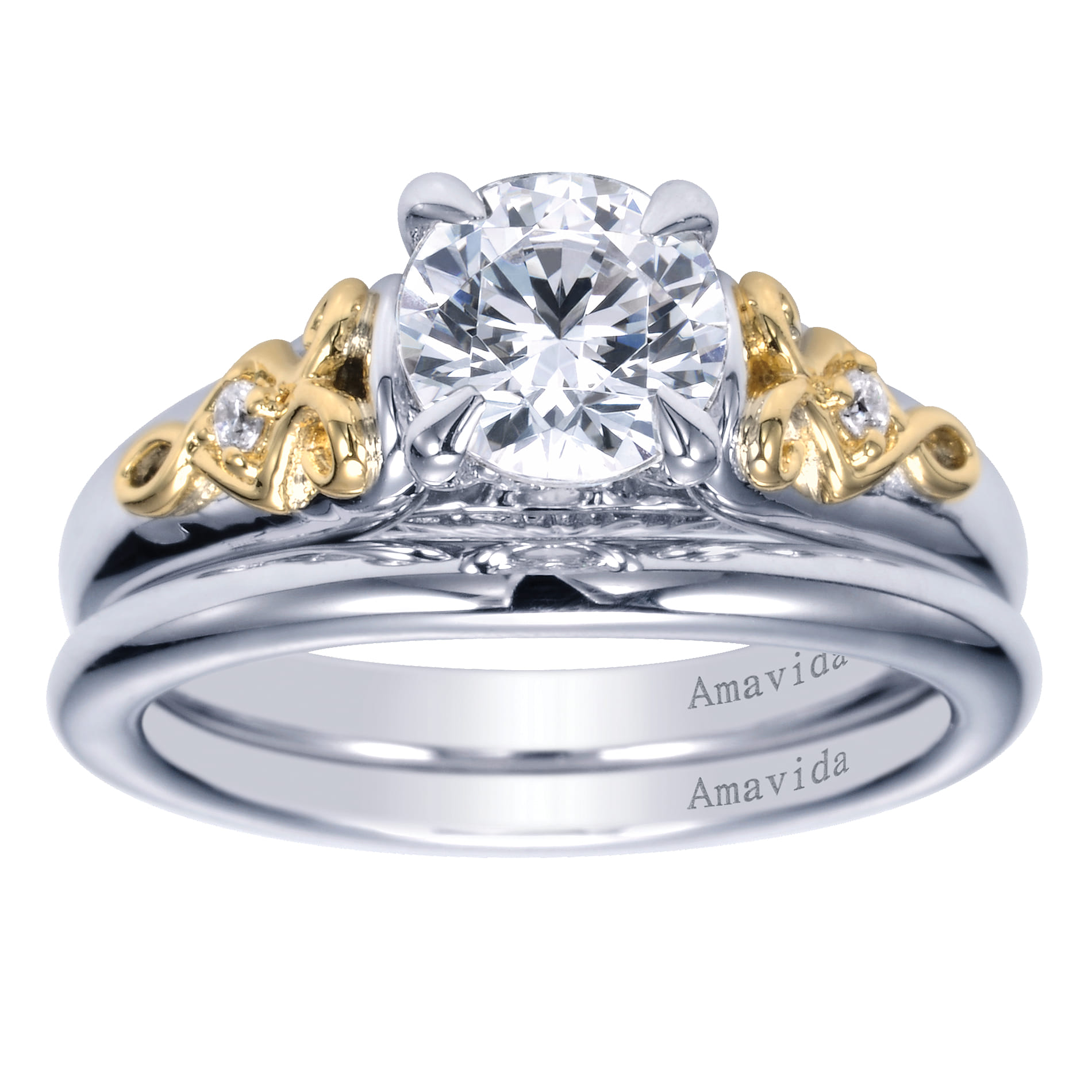 Matching Wedding Band in 18K White Gold, photograph 4