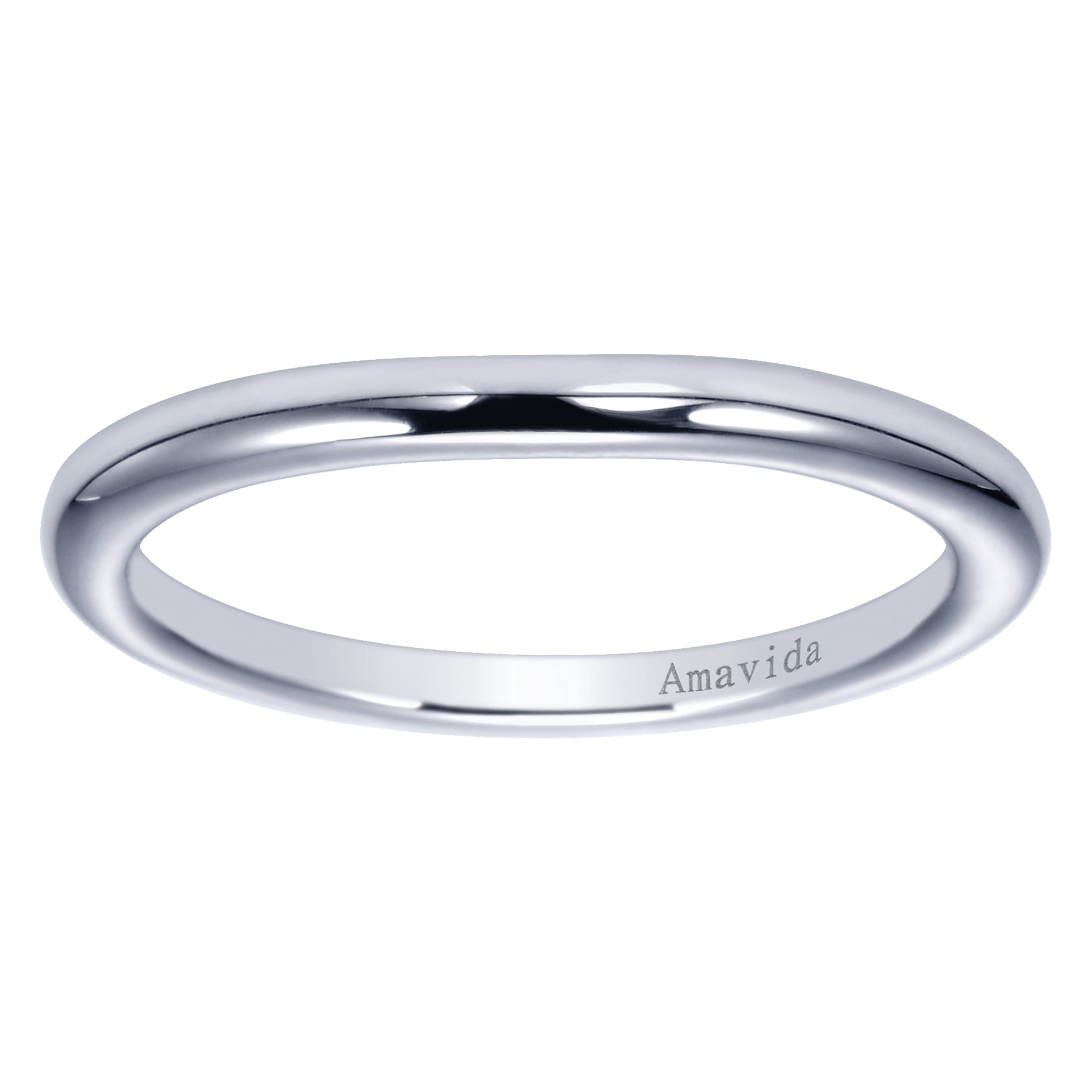 Matching Wedding Band in 18K White Gold, photograph 5