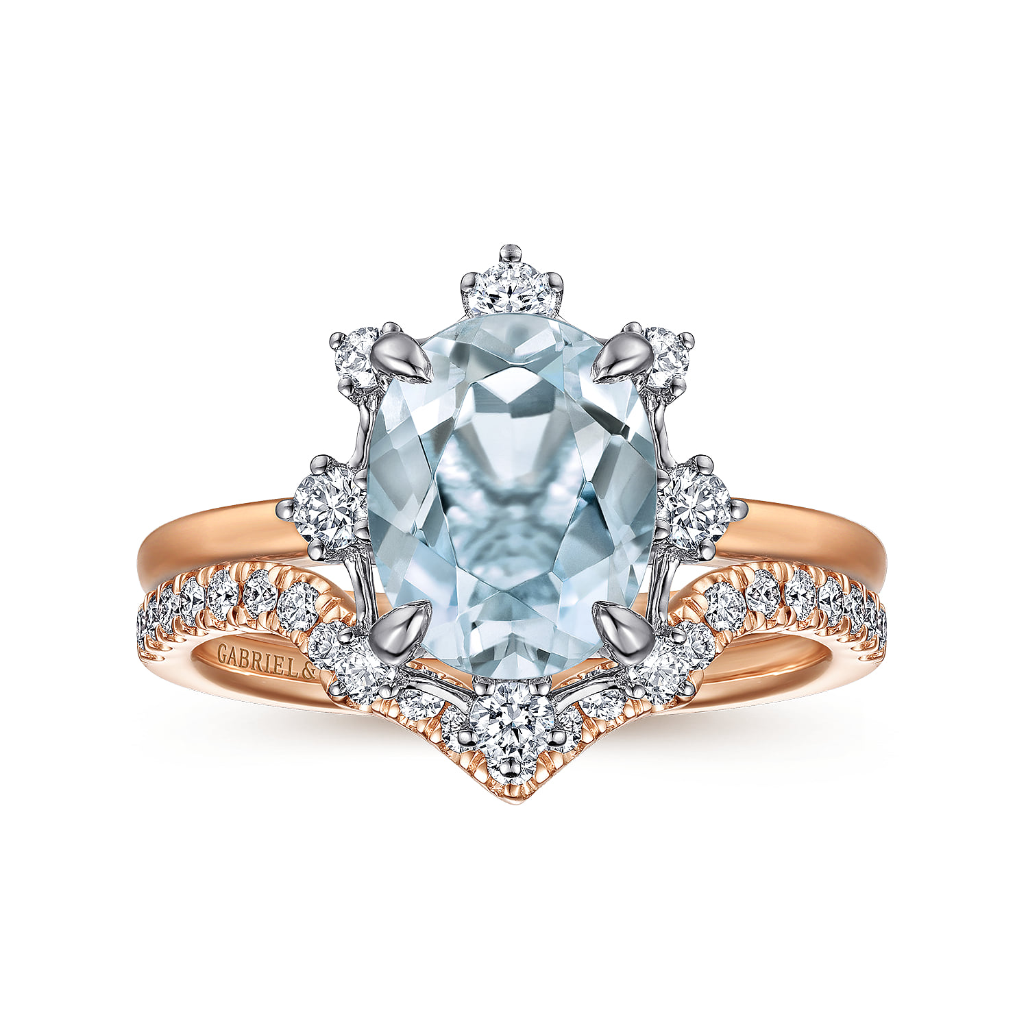 Matching Wedding Band in 14K Rose Gold, photograph 4