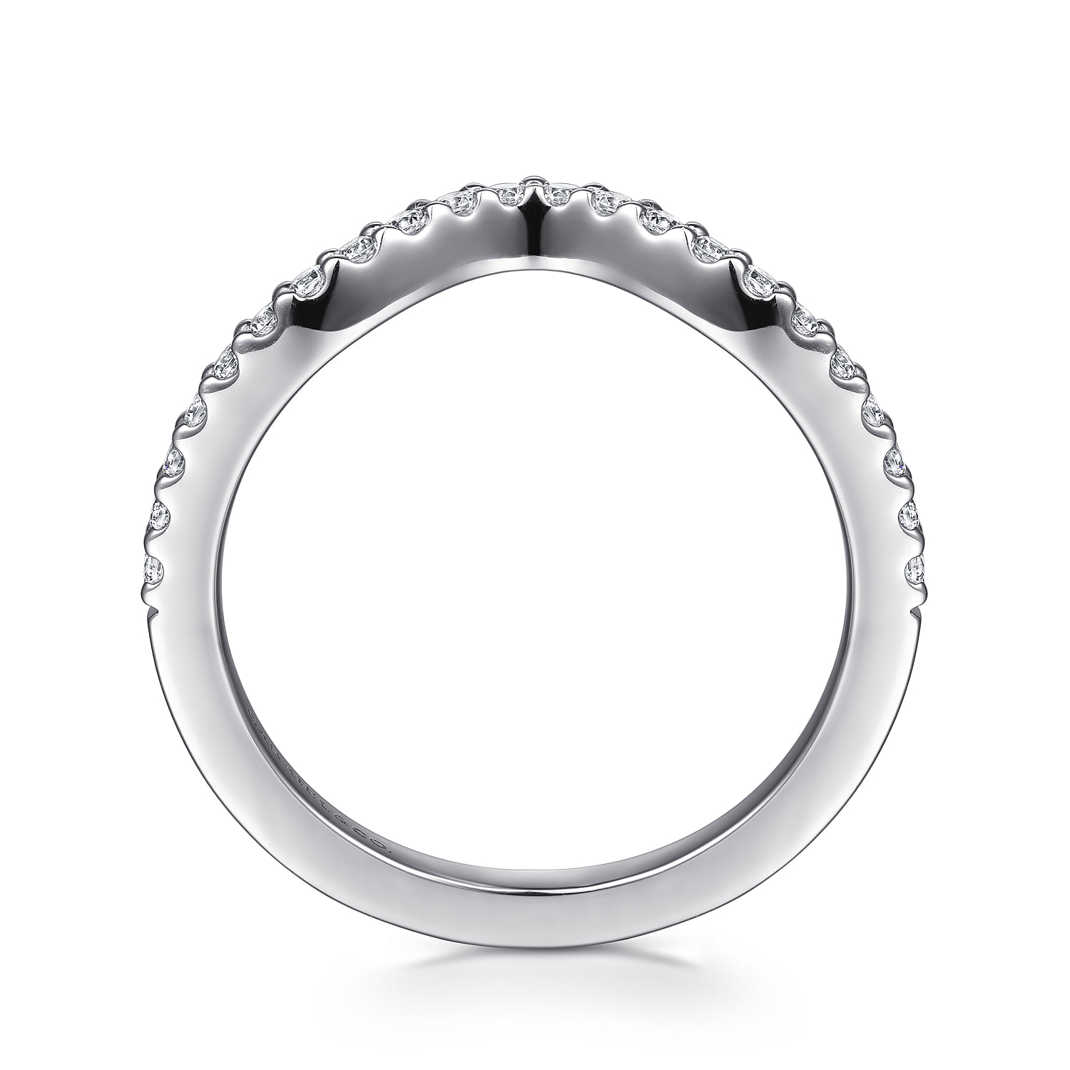 Matching Wedding Band in 14K White Gold, photograph 2