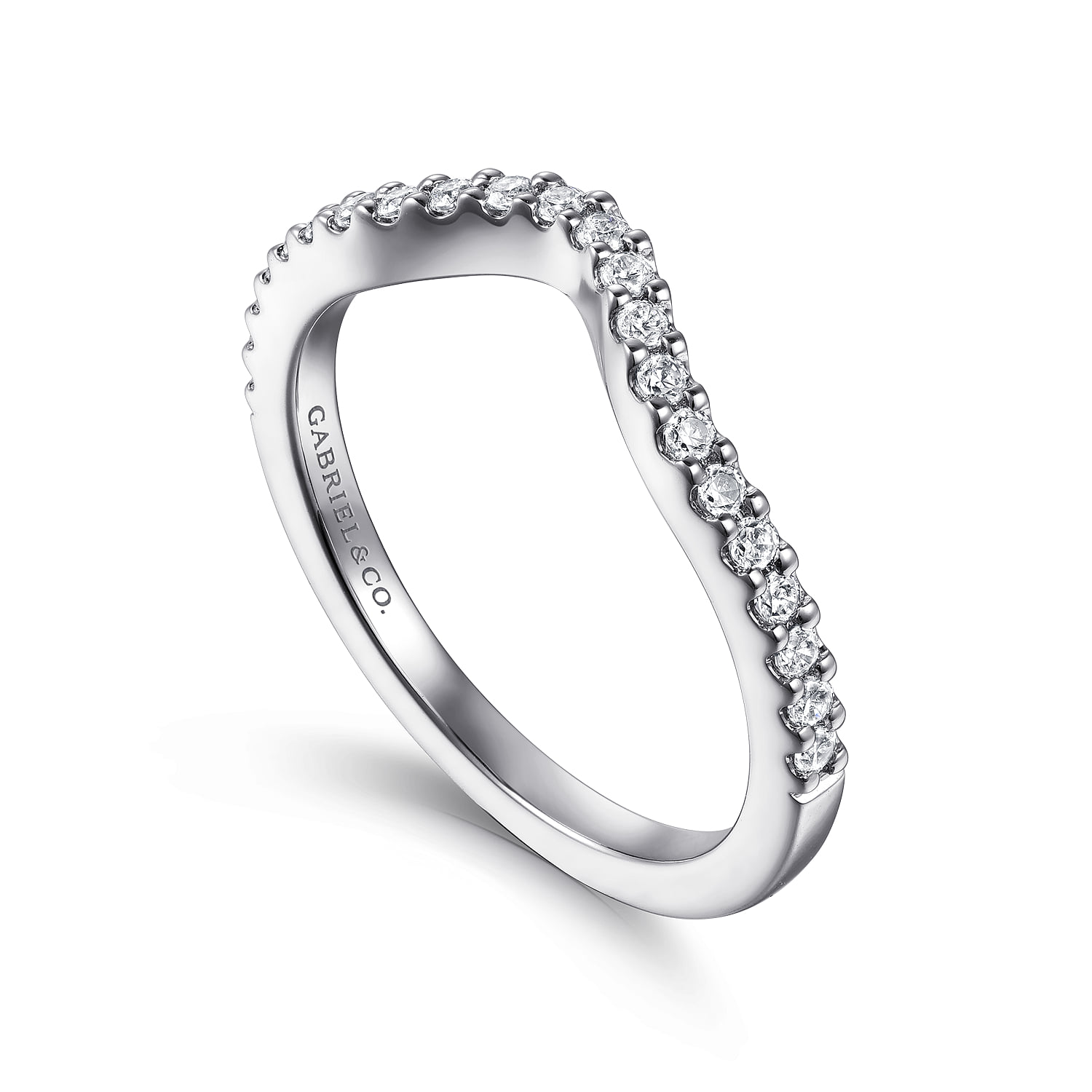 Matching Wedding Band in 14K White Gold, photograph 3