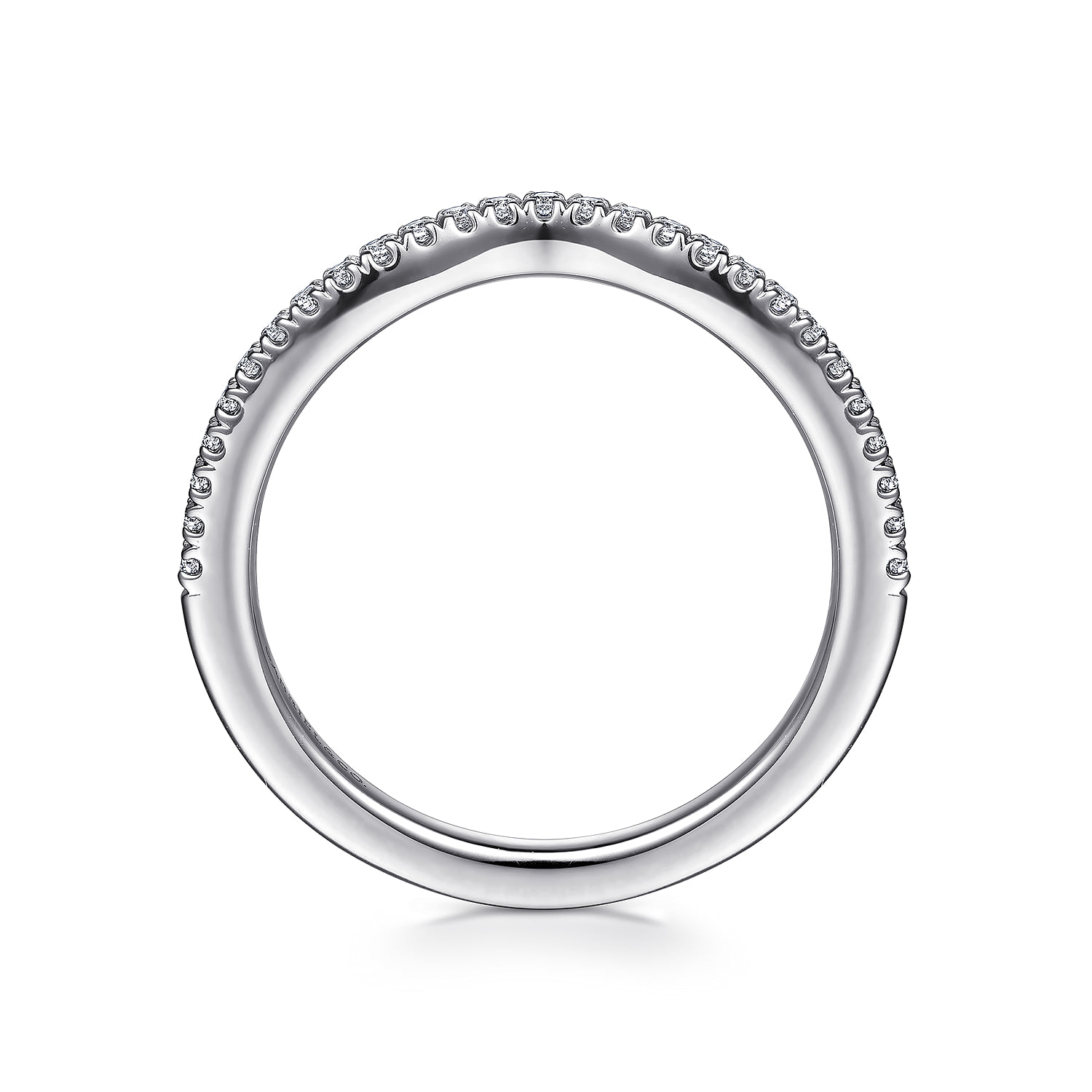 Matching Wedding Band in 14K White Gold, photograph 2
