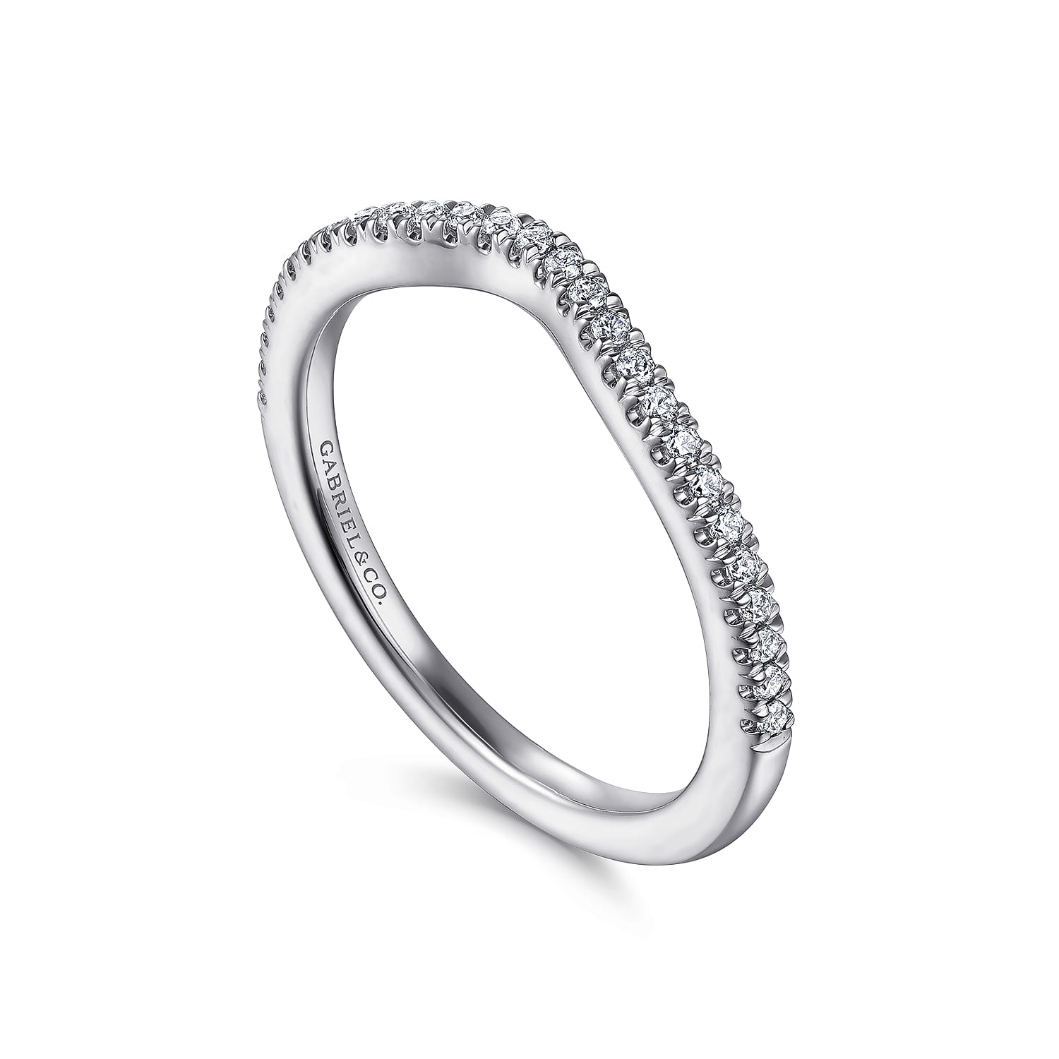 Matching Wedding Band in 14K White Gold, photograph 3