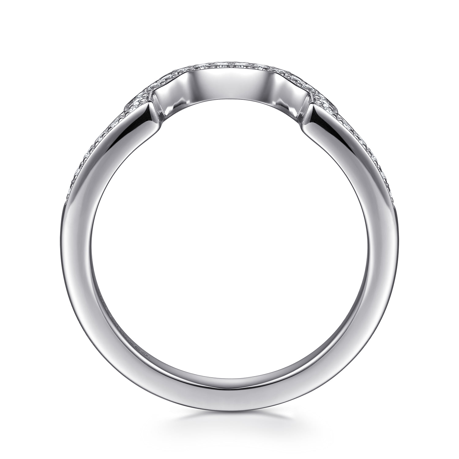 Matching Wedding Band in 14K White Gold, photograph 2