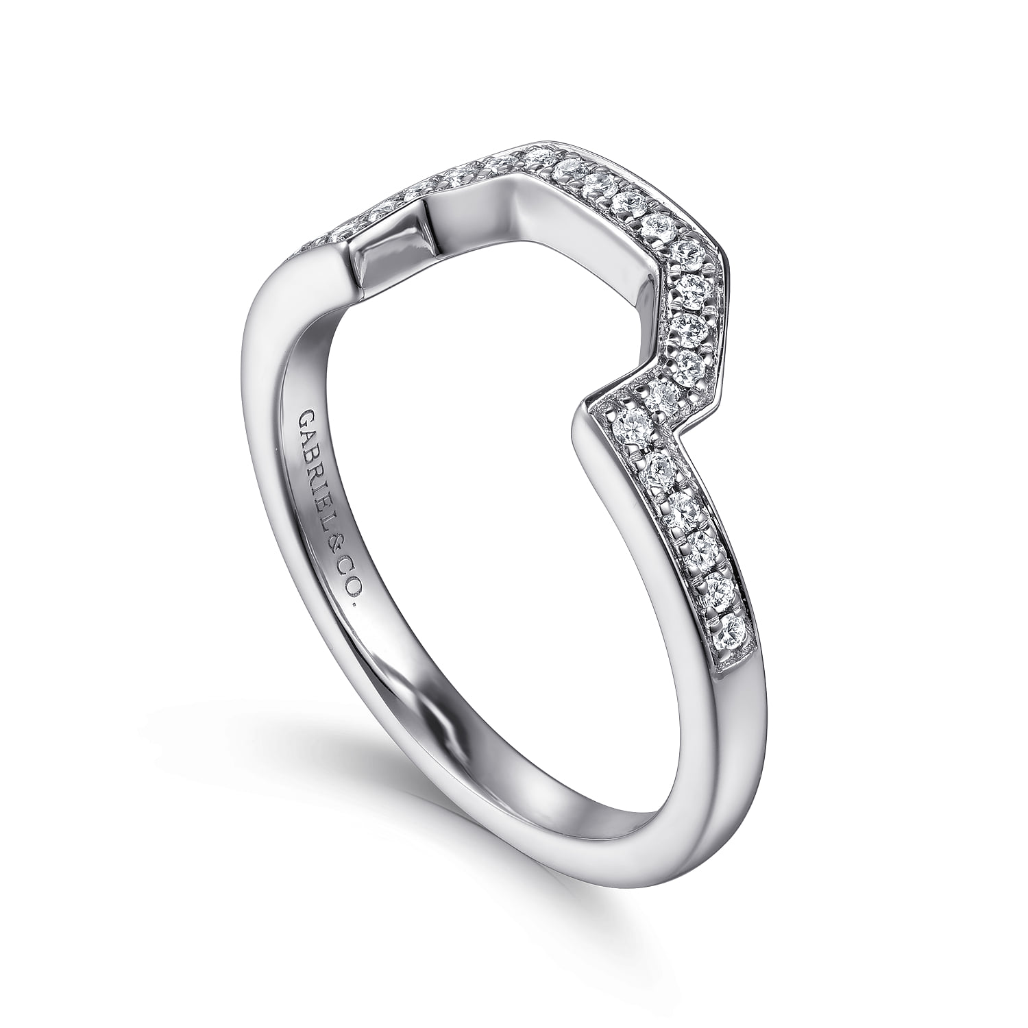 Matching Wedding Band in 14K White Gold, photograph 3
