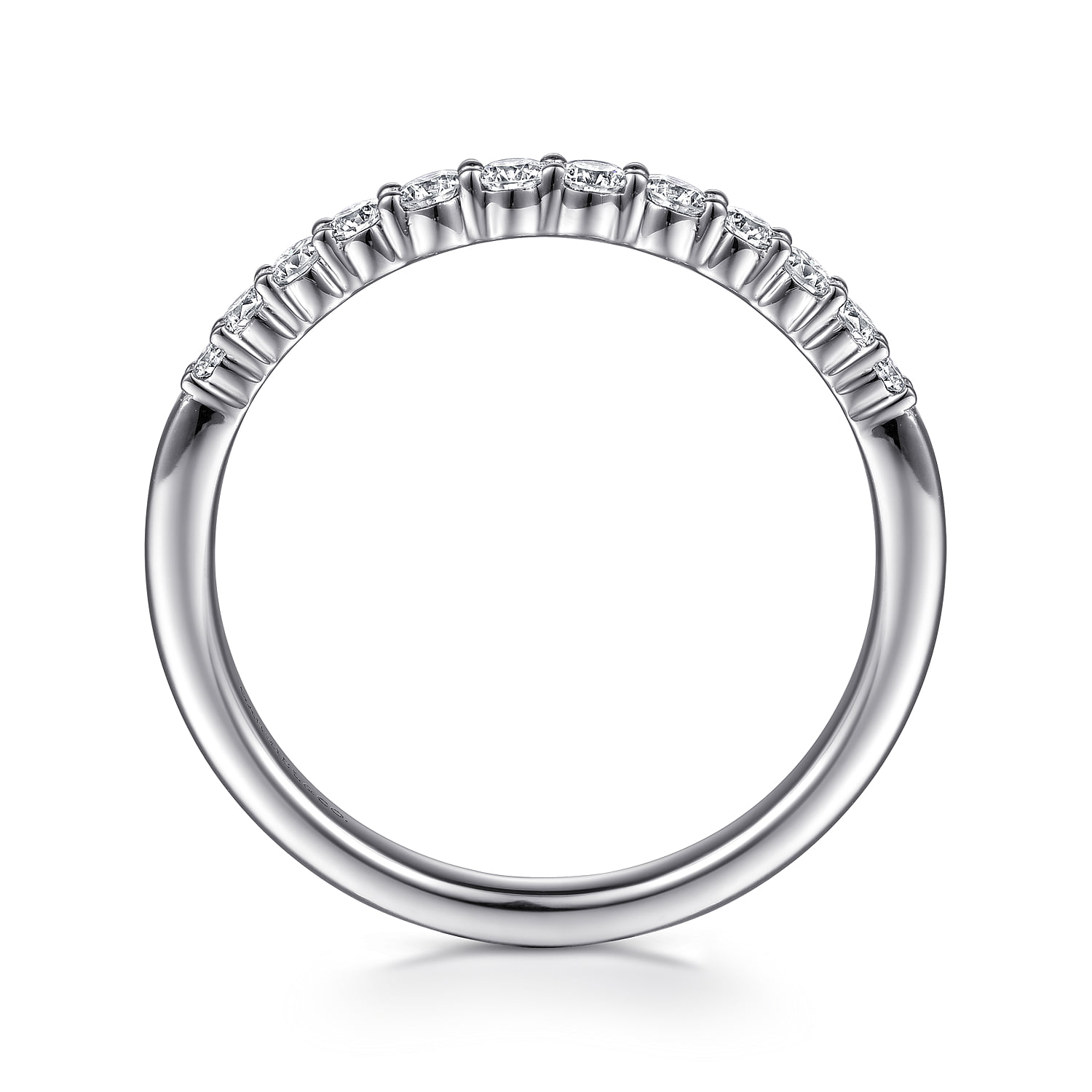 Matching Wedding Band in 14K White Gold, photograph 2