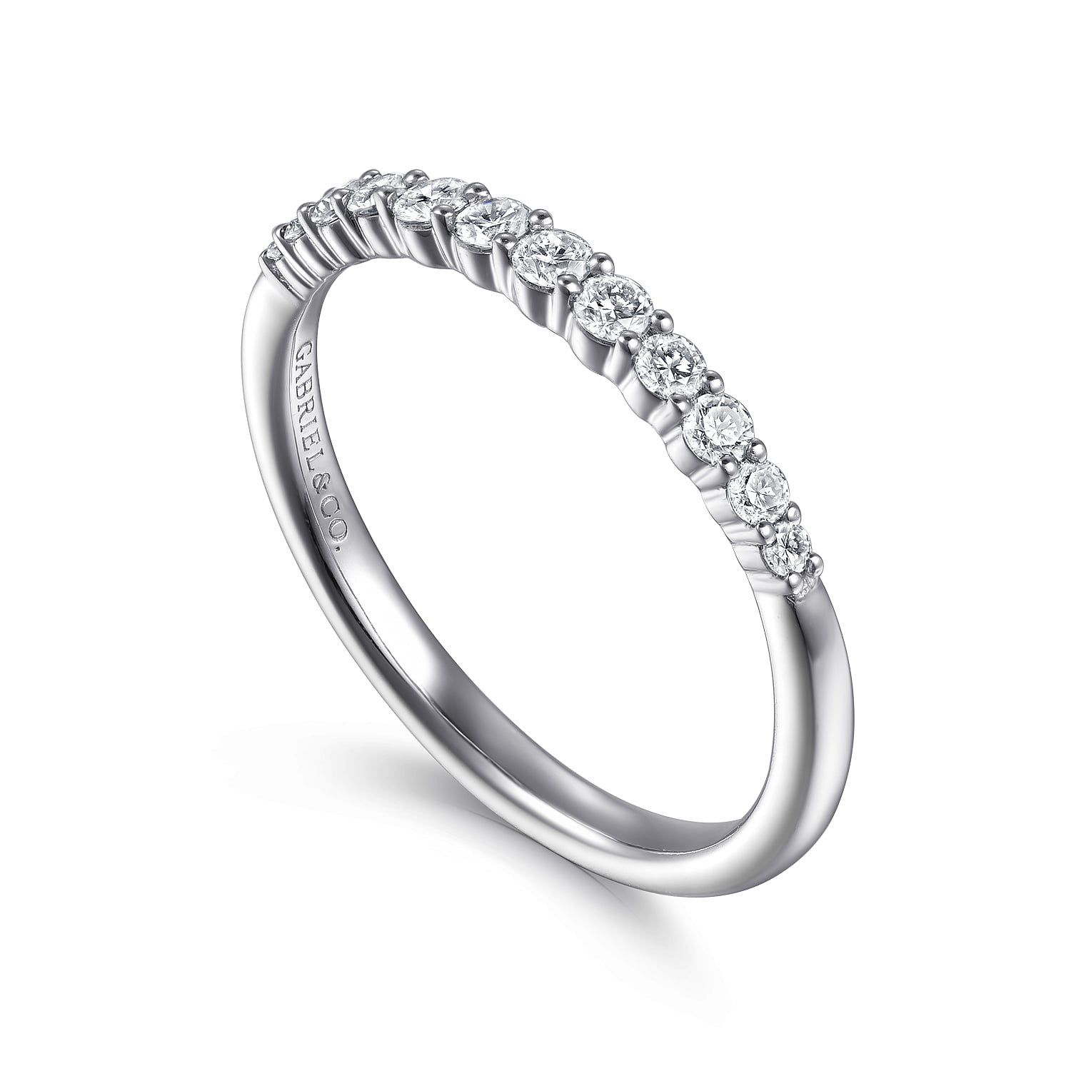 Matching Wedding Band in 14K White Gold, photograph 3