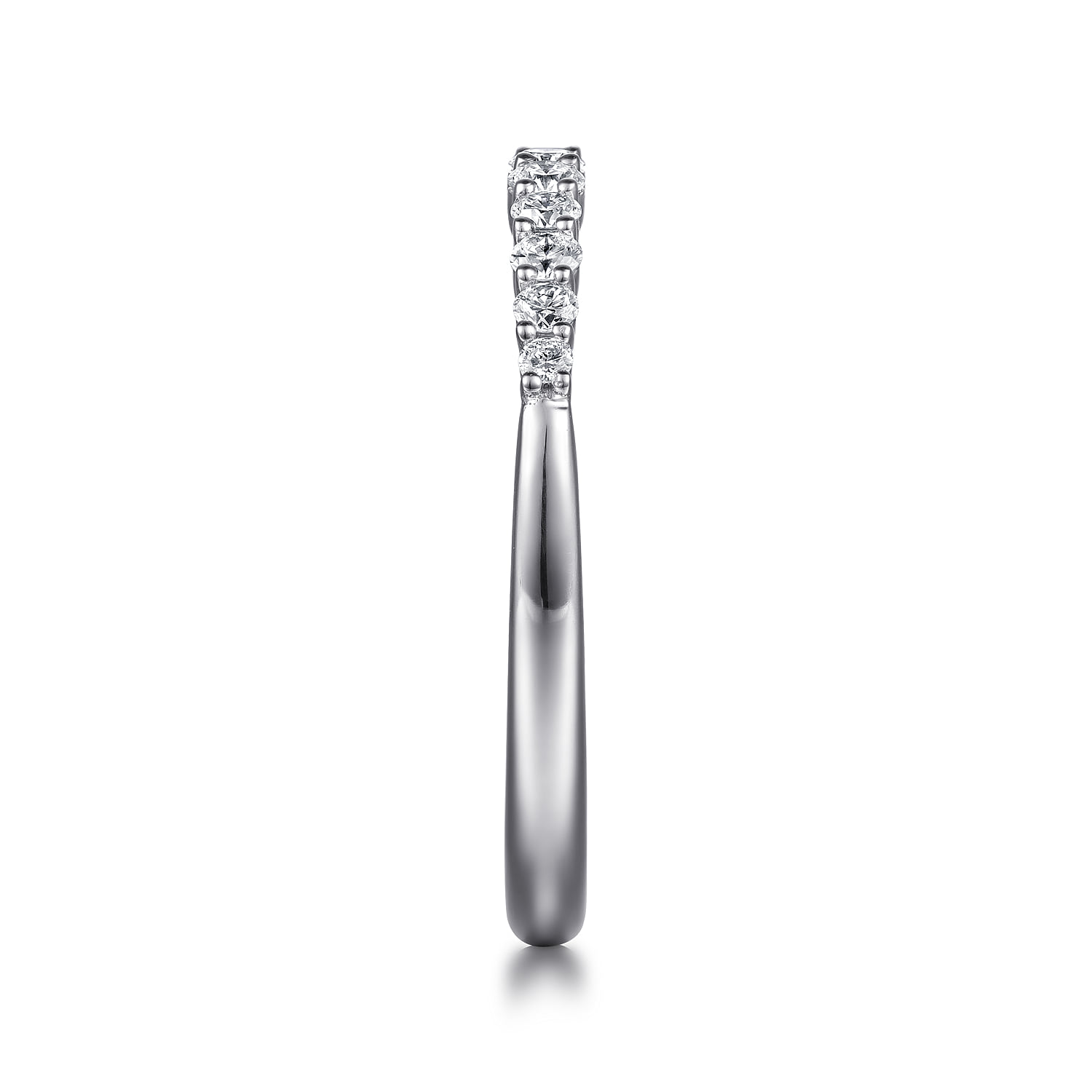 Matching Wedding Band in 14K White Gold, photograph 5