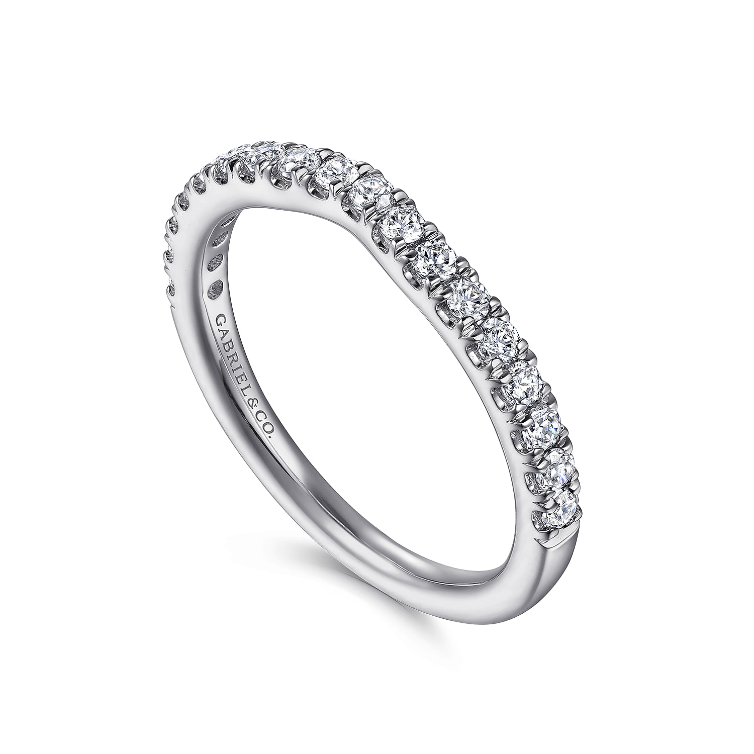 Matching Wedding Band in 14K White Gold, photograph 3