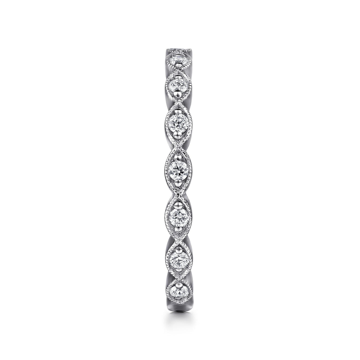 Matching Wedding Band in 14K White Gold, photograph 5