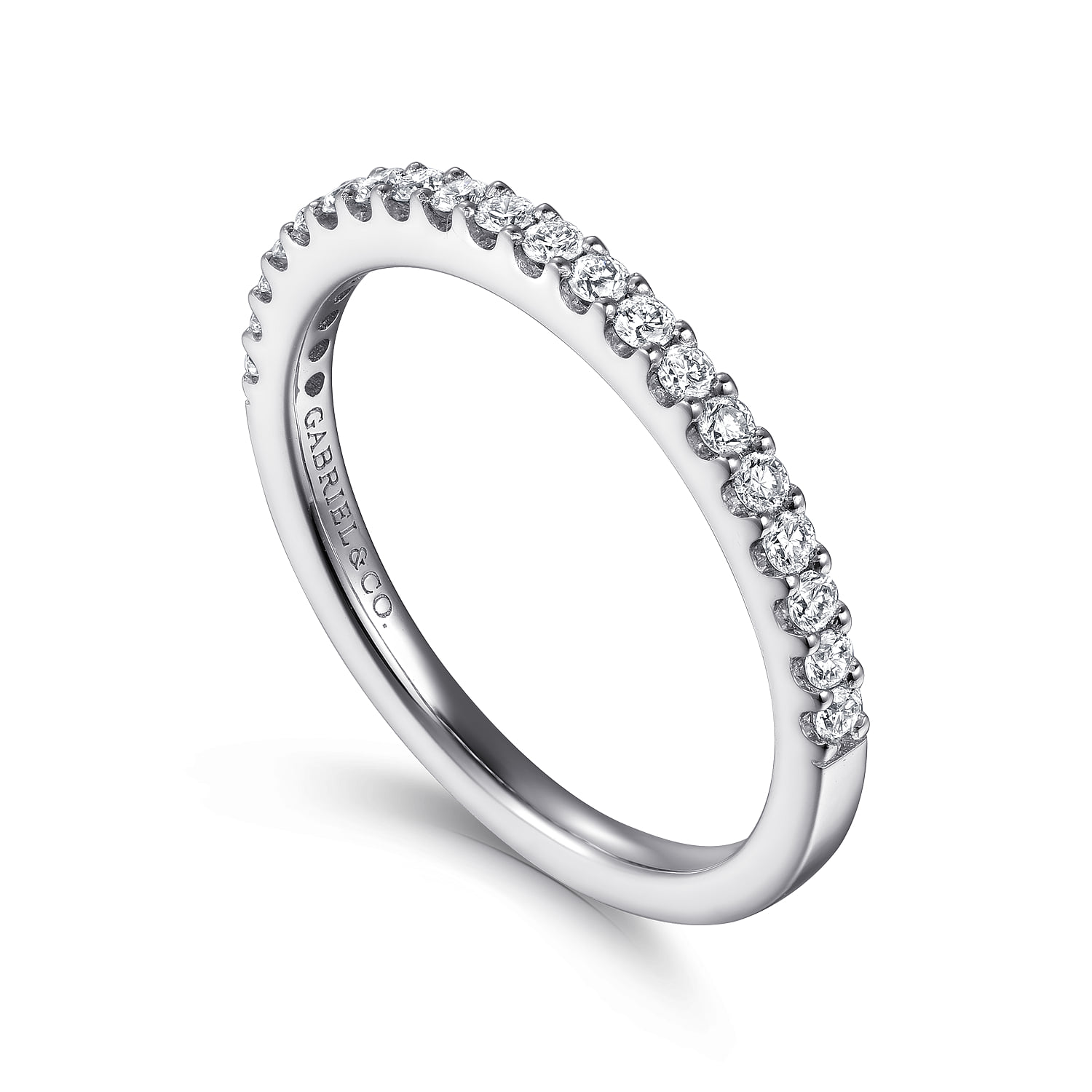 Matching Wedding Band in 14K White Gold, photograph 3