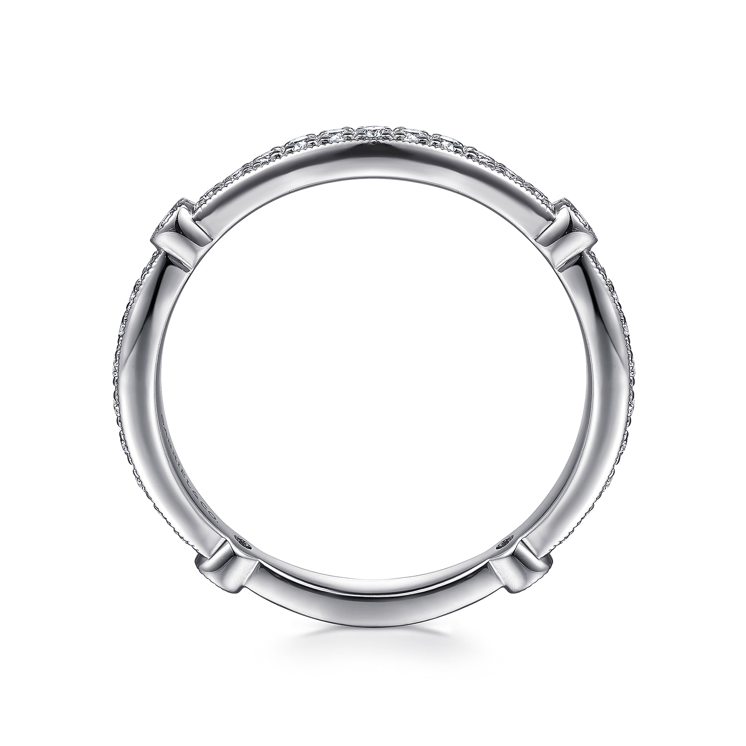 Matching Wedding Band in 14K White Gold, photograph 2