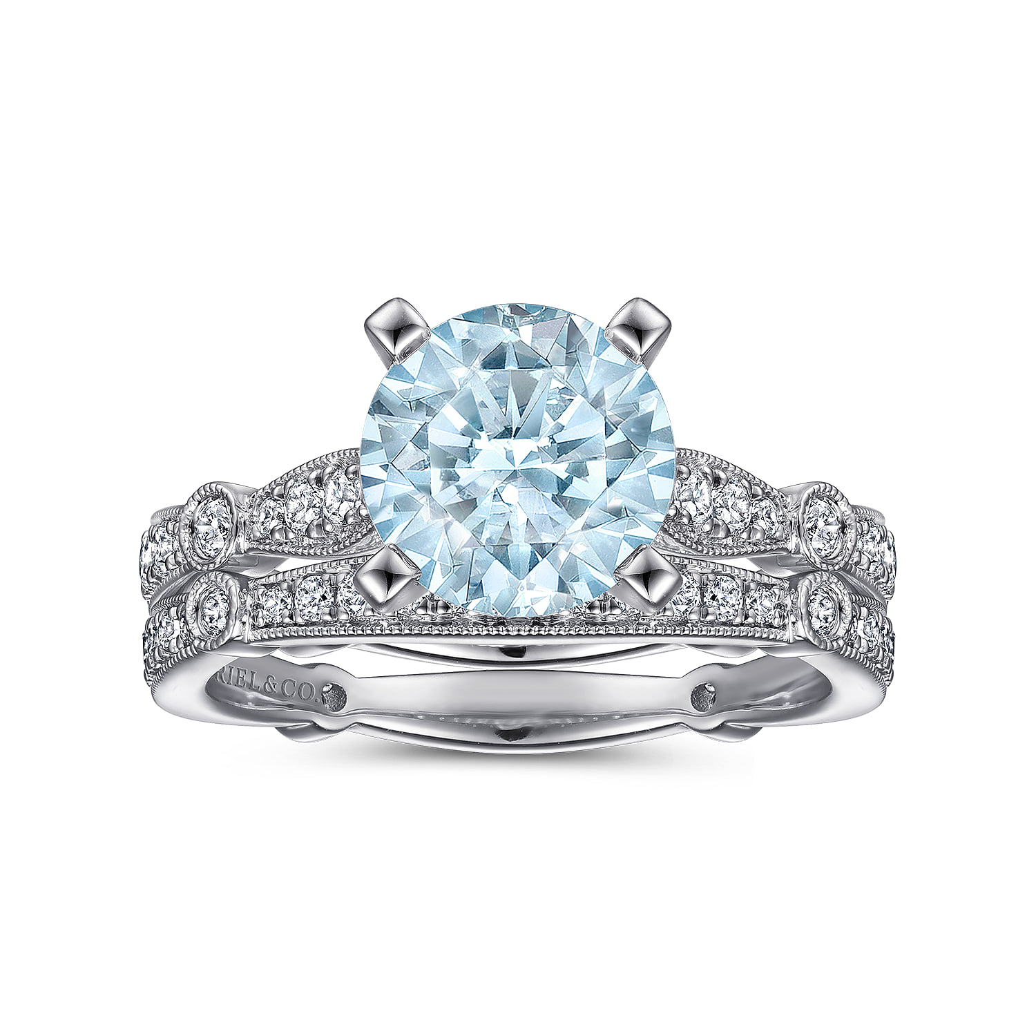 Matching Wedding Band in 14K White Gold, photograph 4
