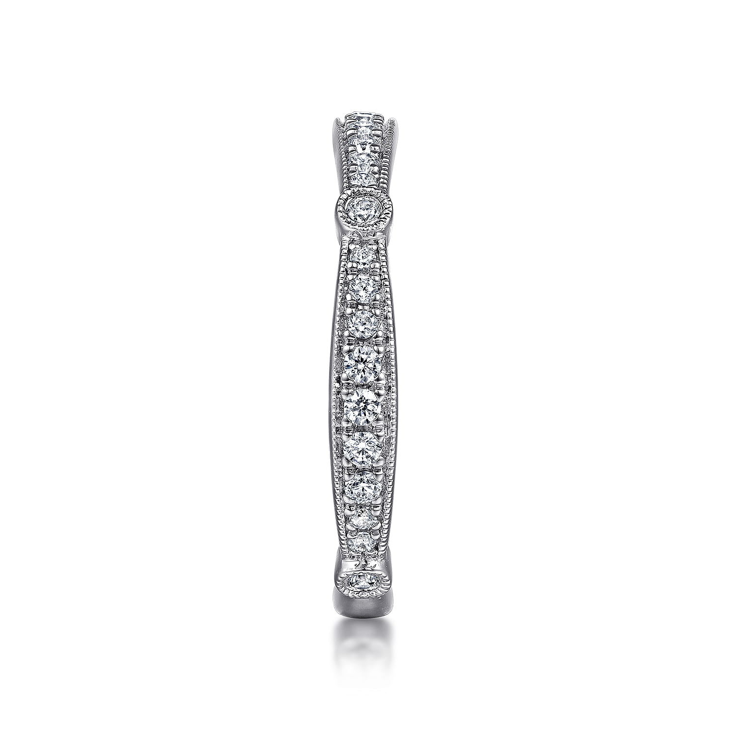 Matching Wedding Band in 14K White Gold, photograph 5