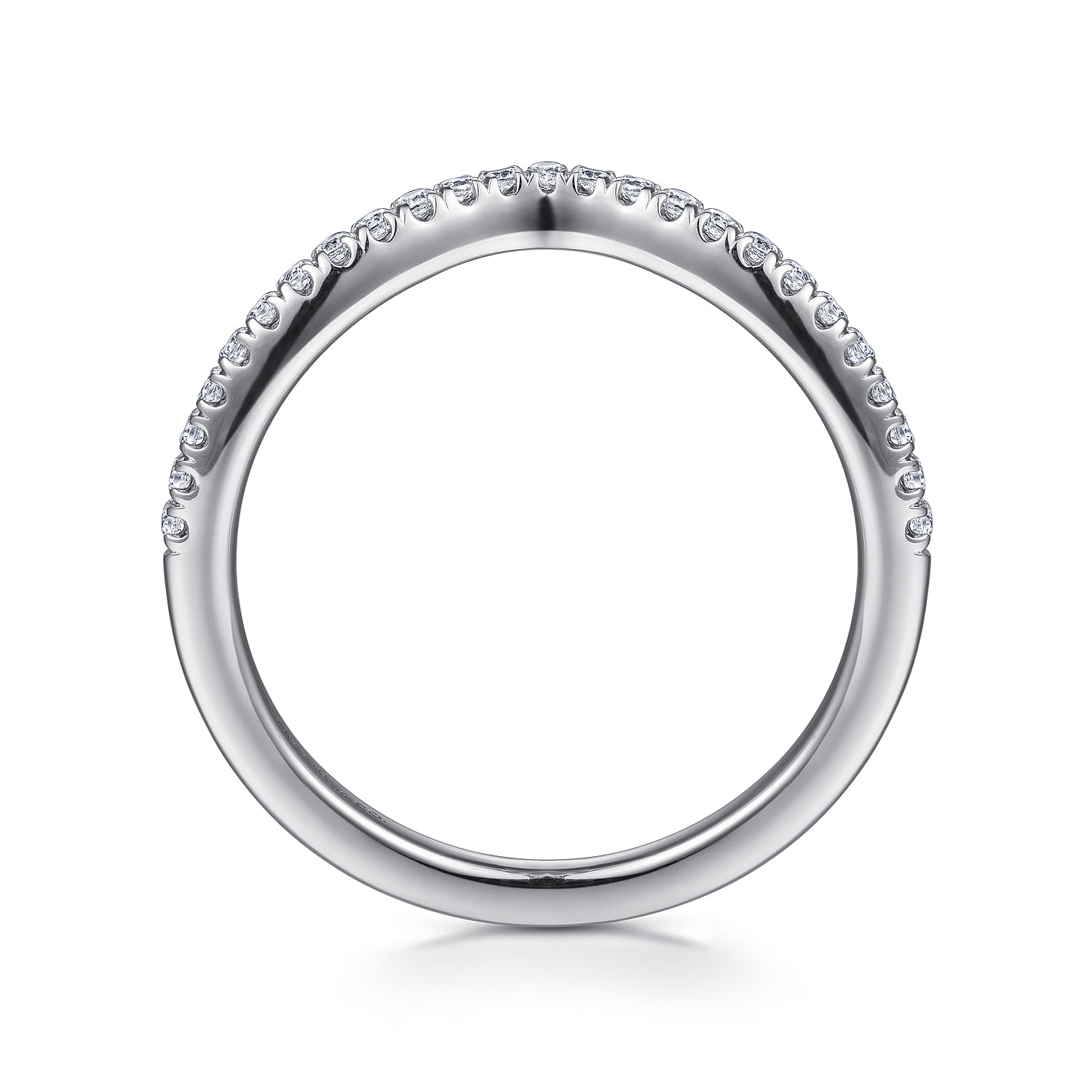Matching Wedding Band in 14K White Gold, photograph 2