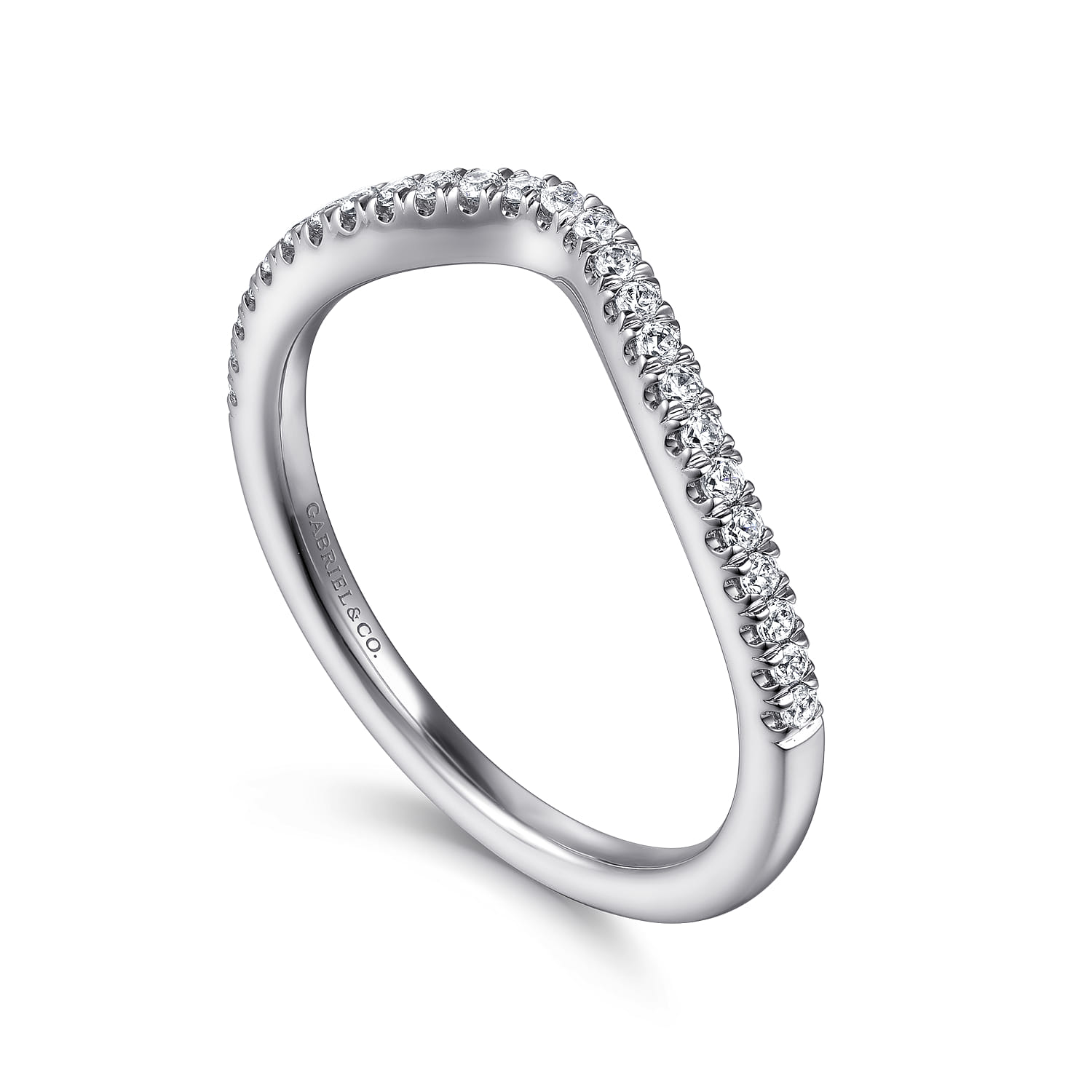Matching Wedding Band in 14K White Gold, photograph 3