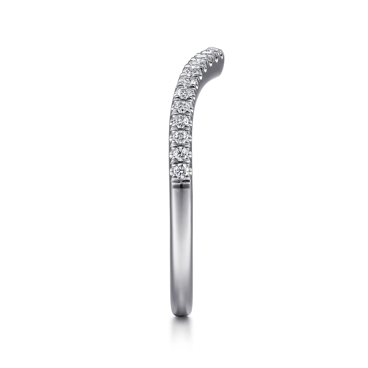 Matching Wedding Band in 14K White Gold, photograph 5