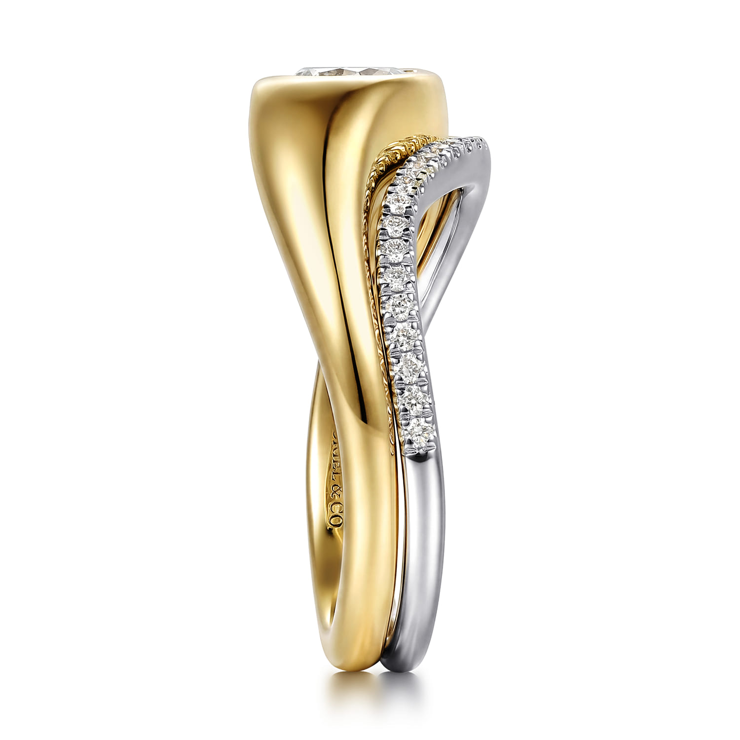 Diamond Matching Wedding Band in 14K White Gold, photograph 5