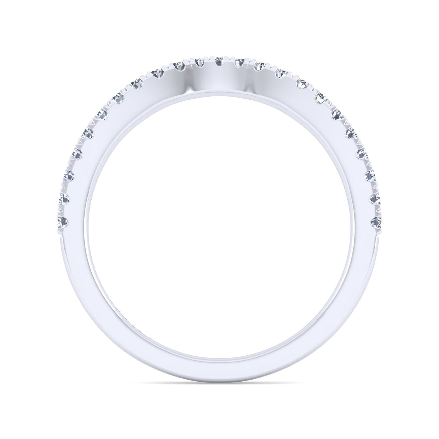 Matching Wedding Band in 14K White Gold, photograph 2