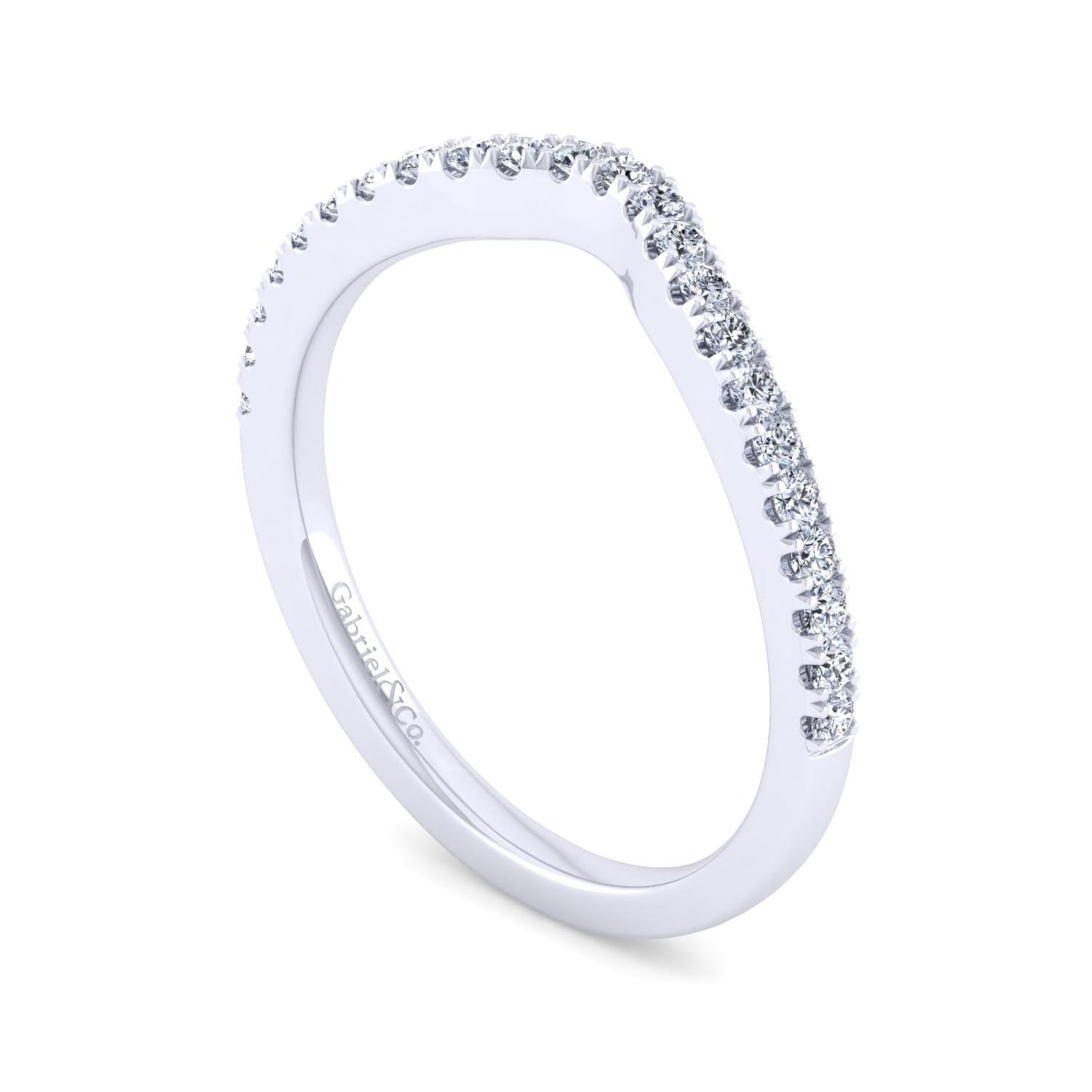 Matching Wedding Band in 14K White Gold, photograph 3
