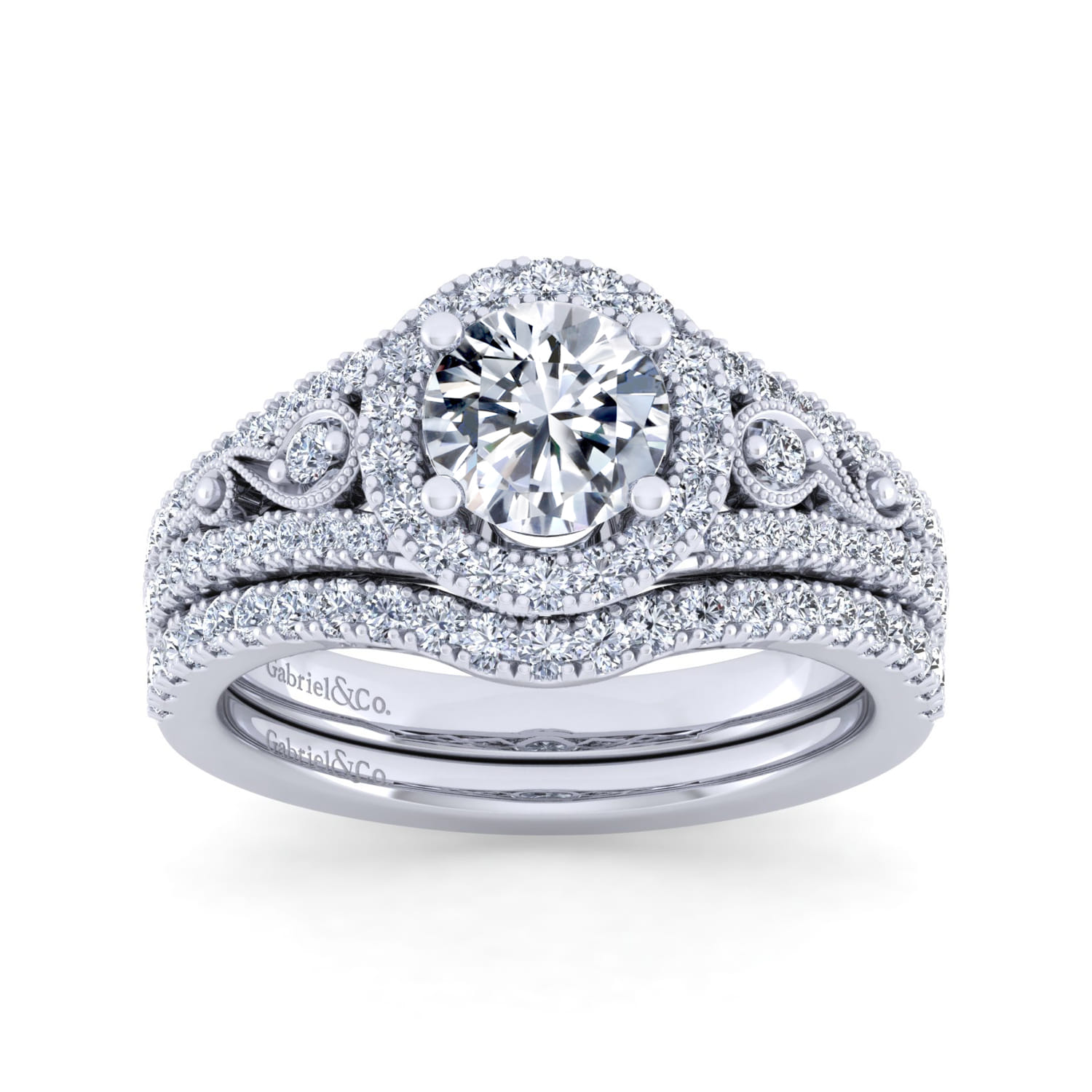 Matching Wedding Band in 14K White Gold, photograph 4