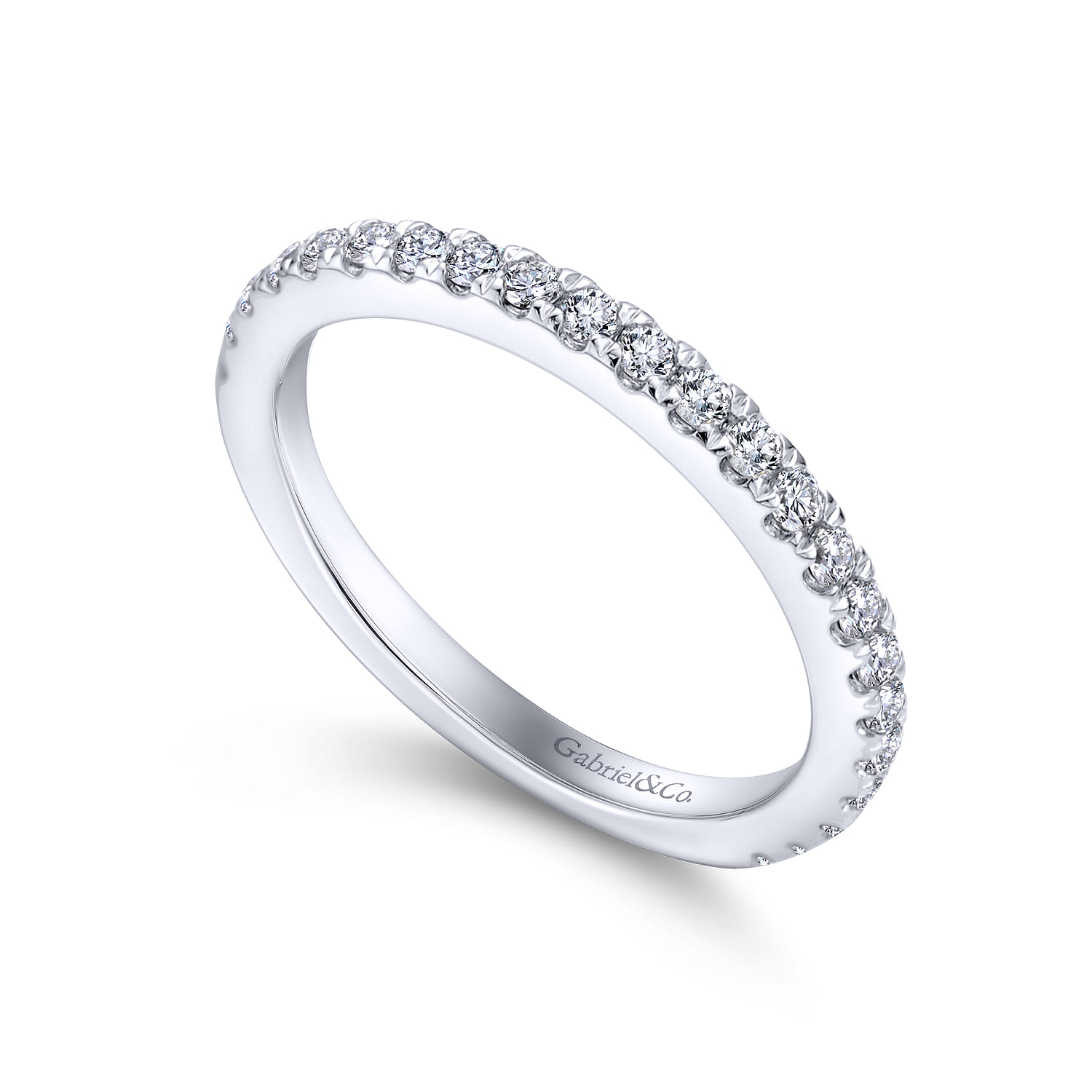 Matching Wedding Band in 14K White Gold, photograph 3