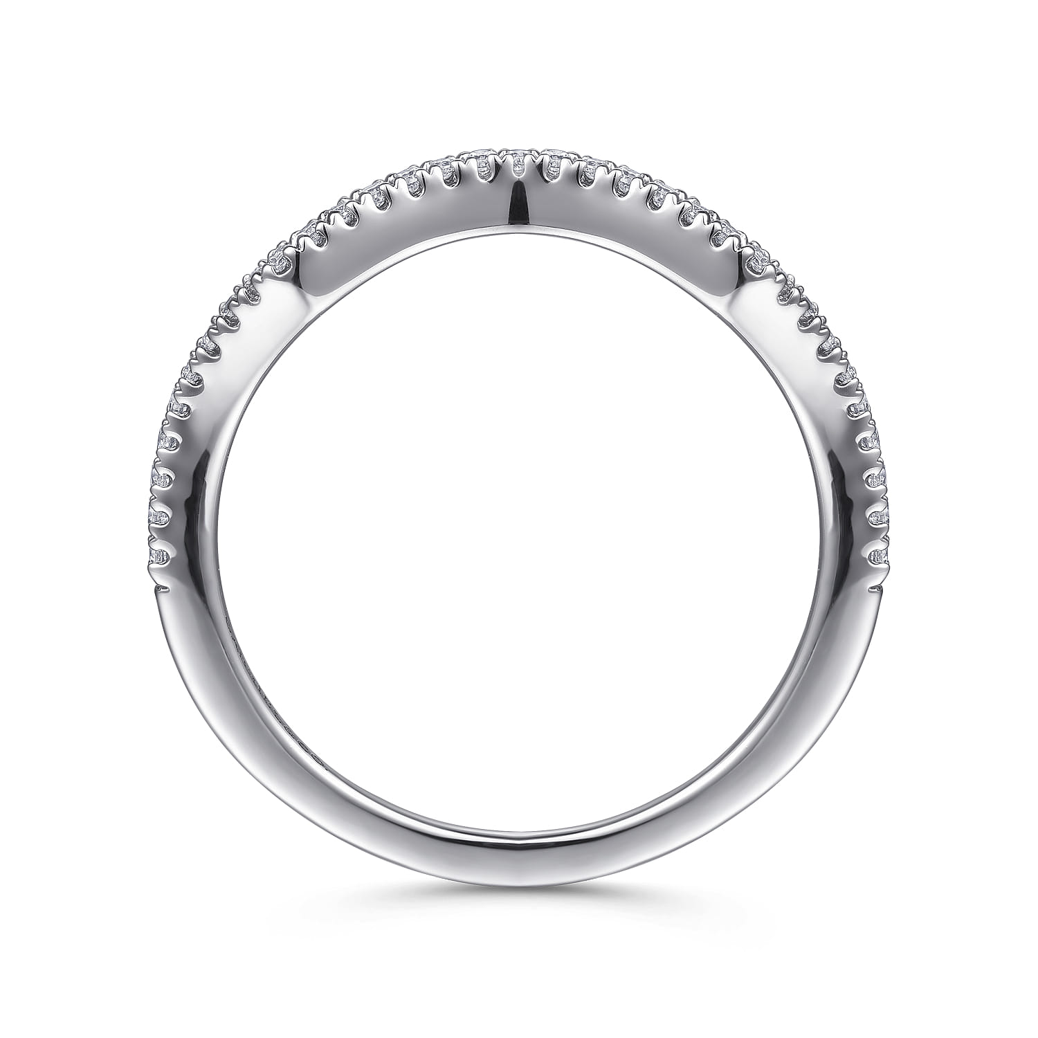 Matching Wedding Band in 14K White Gold, photograph 2