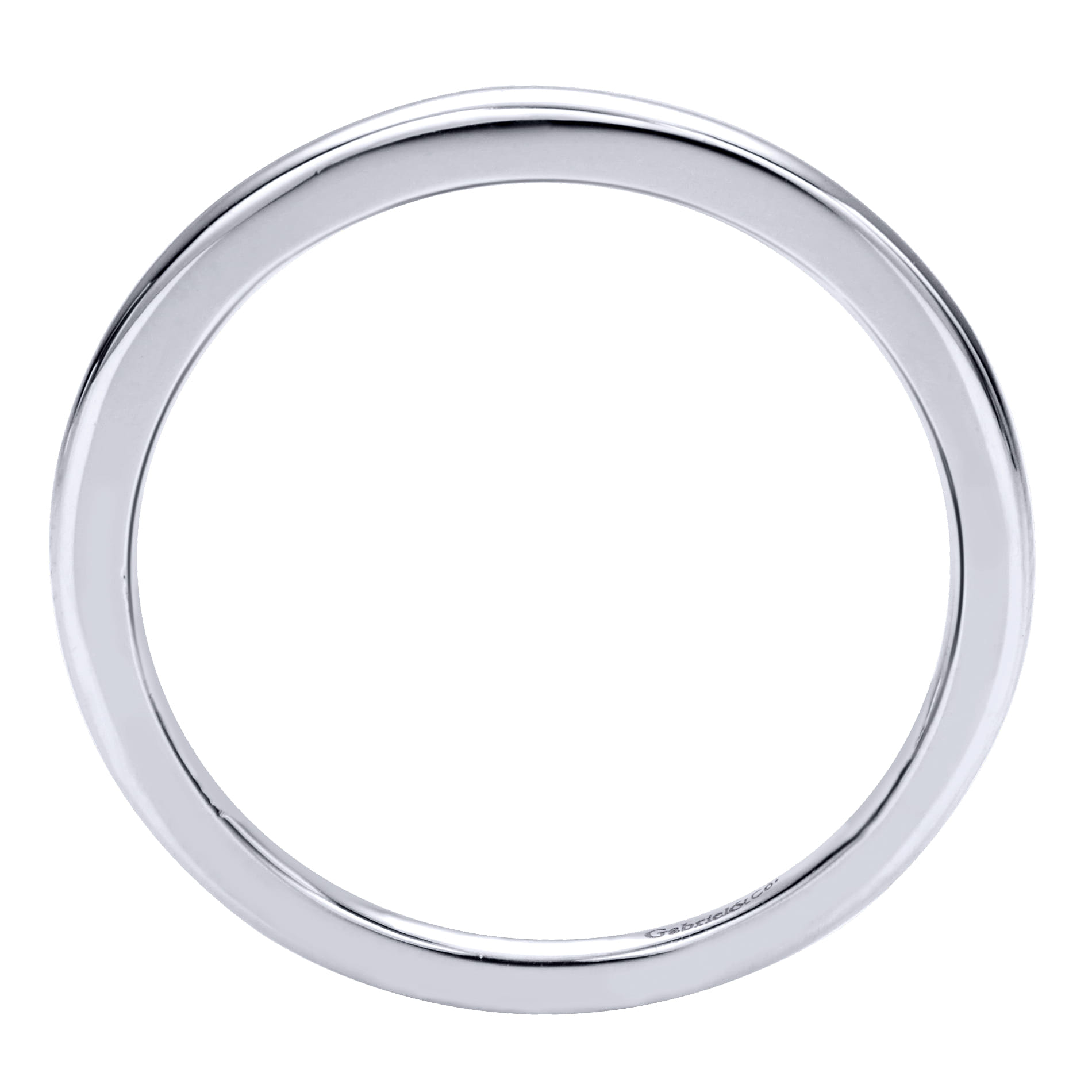 Matching Wedding Band in 14K White Gold, photograph 2