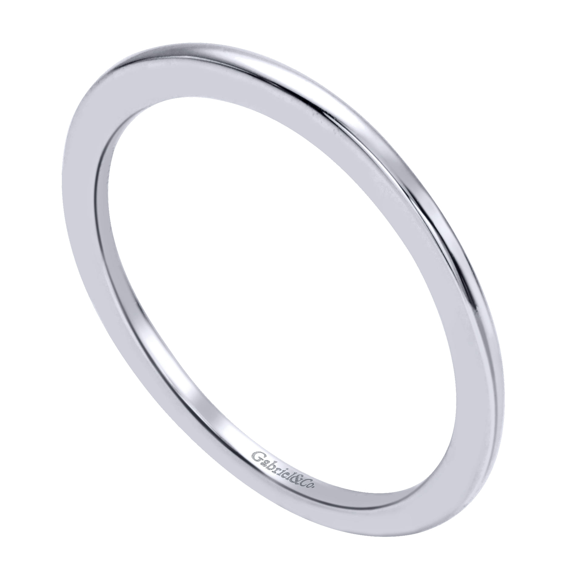 Matching Wedding Band in 14K White Gold, photograph 3