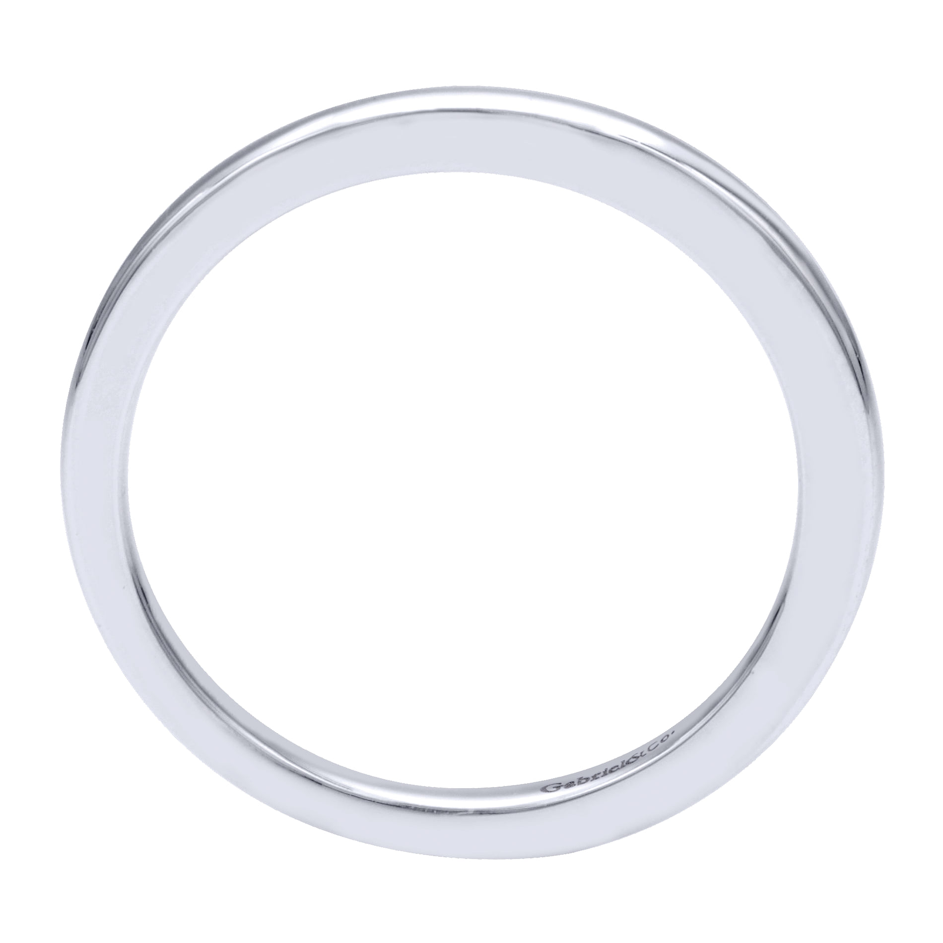 Matching Wedding Band in 14K White Gold, photograph 2