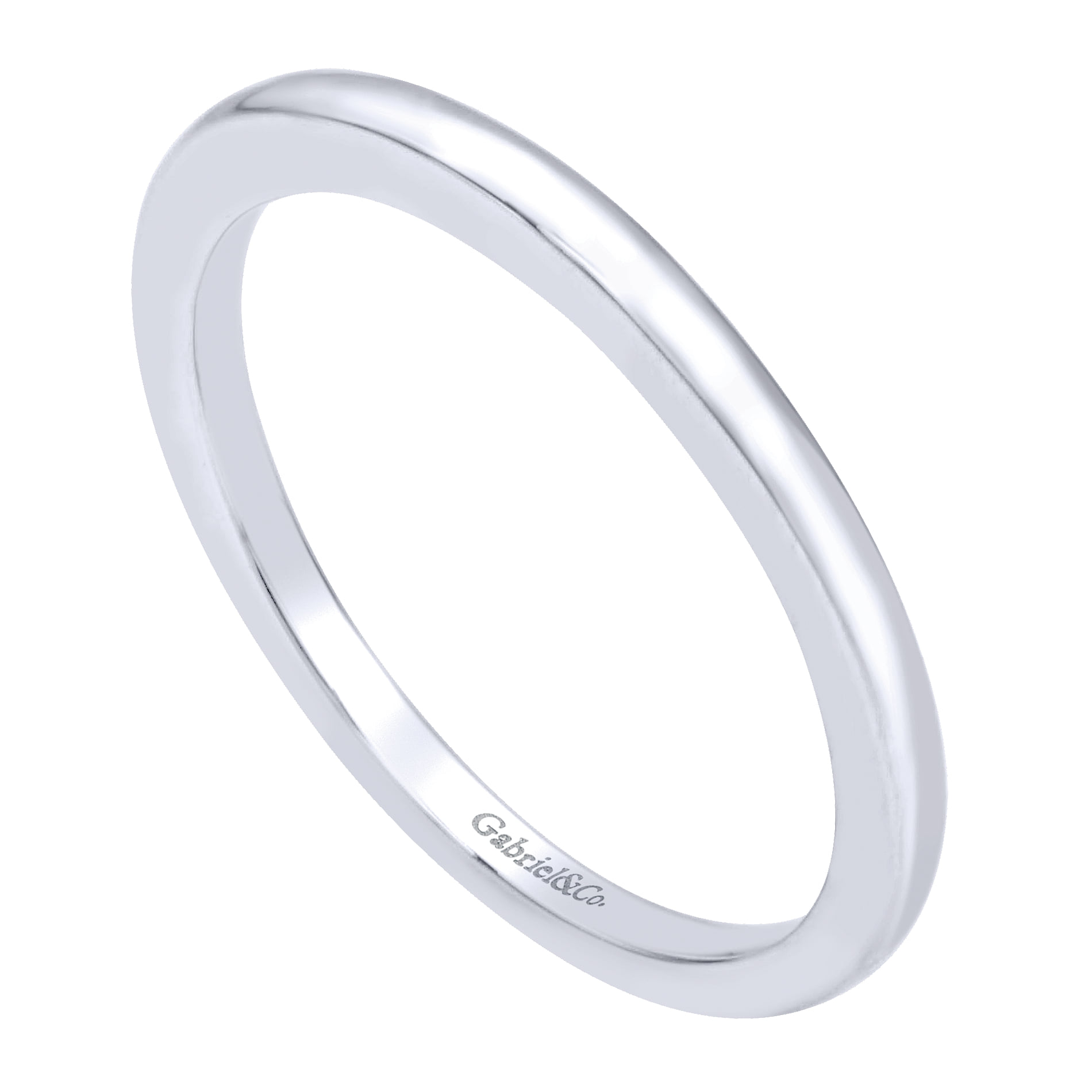 Matching Wedding Band in 14K White Gold, photograph 3
