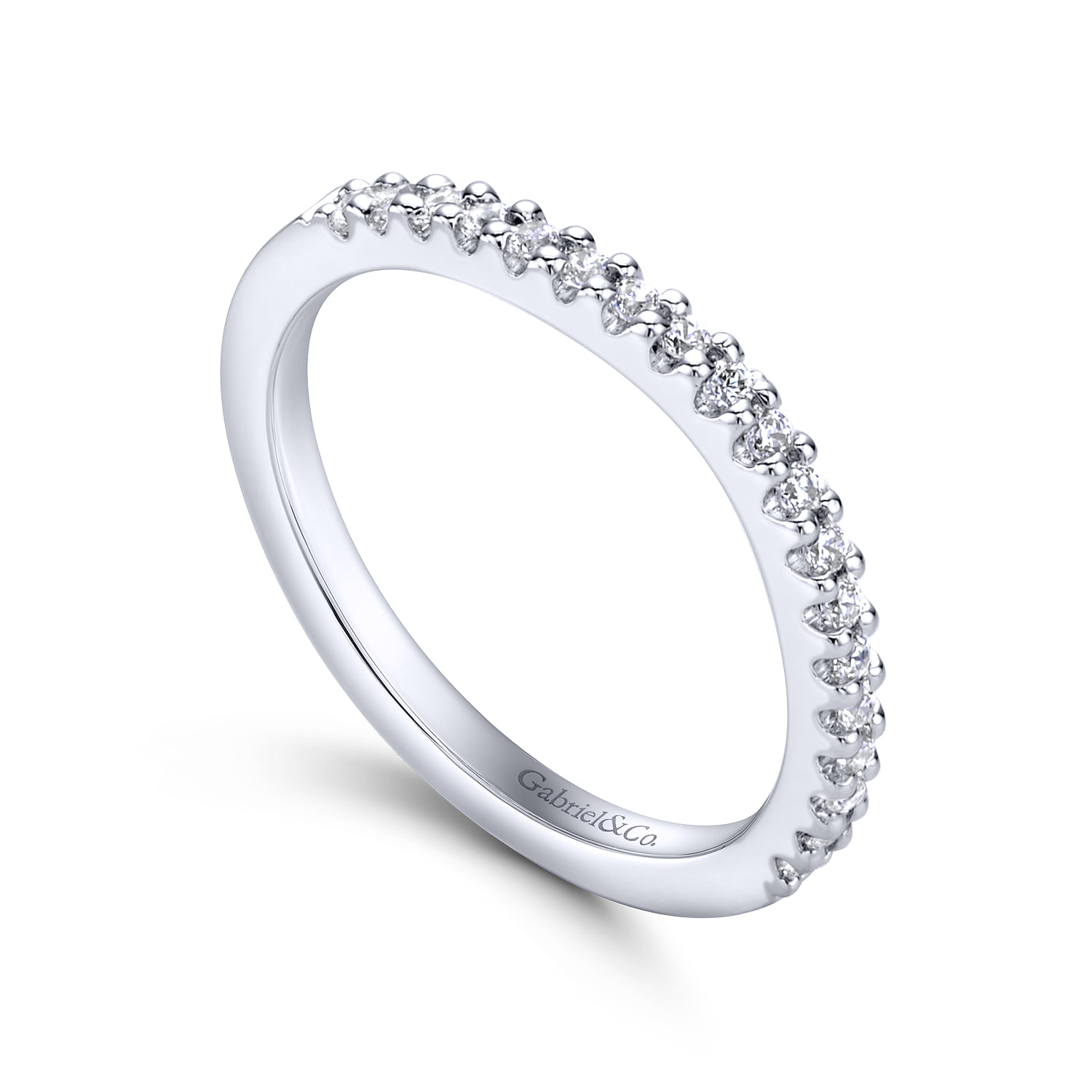 Matching Wedding Band in 14K White Gold, photograph 3