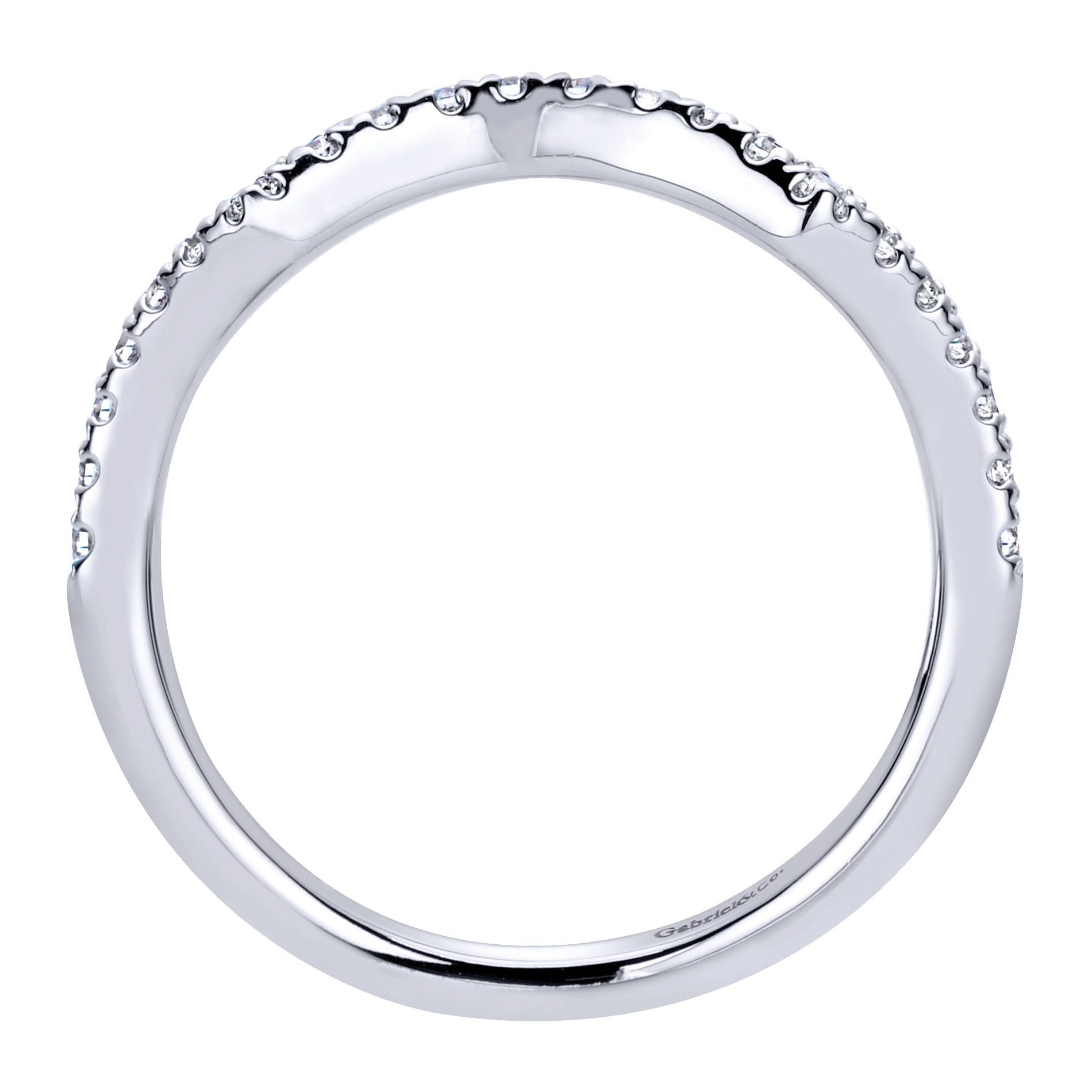 Matching Wedding Band in 14K White Gold, photograph 2