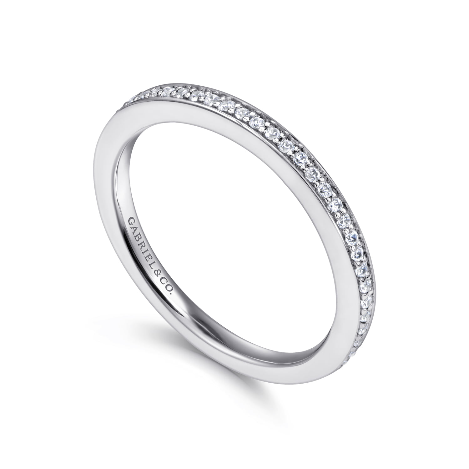 Matching Wedding Band in 14K White Gold, photograph 3