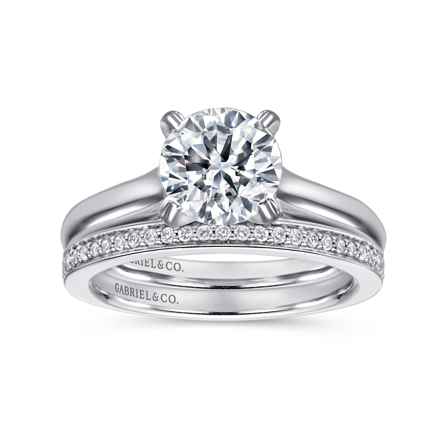 Matching Wedding Band in 14K White Gold, photograph 4